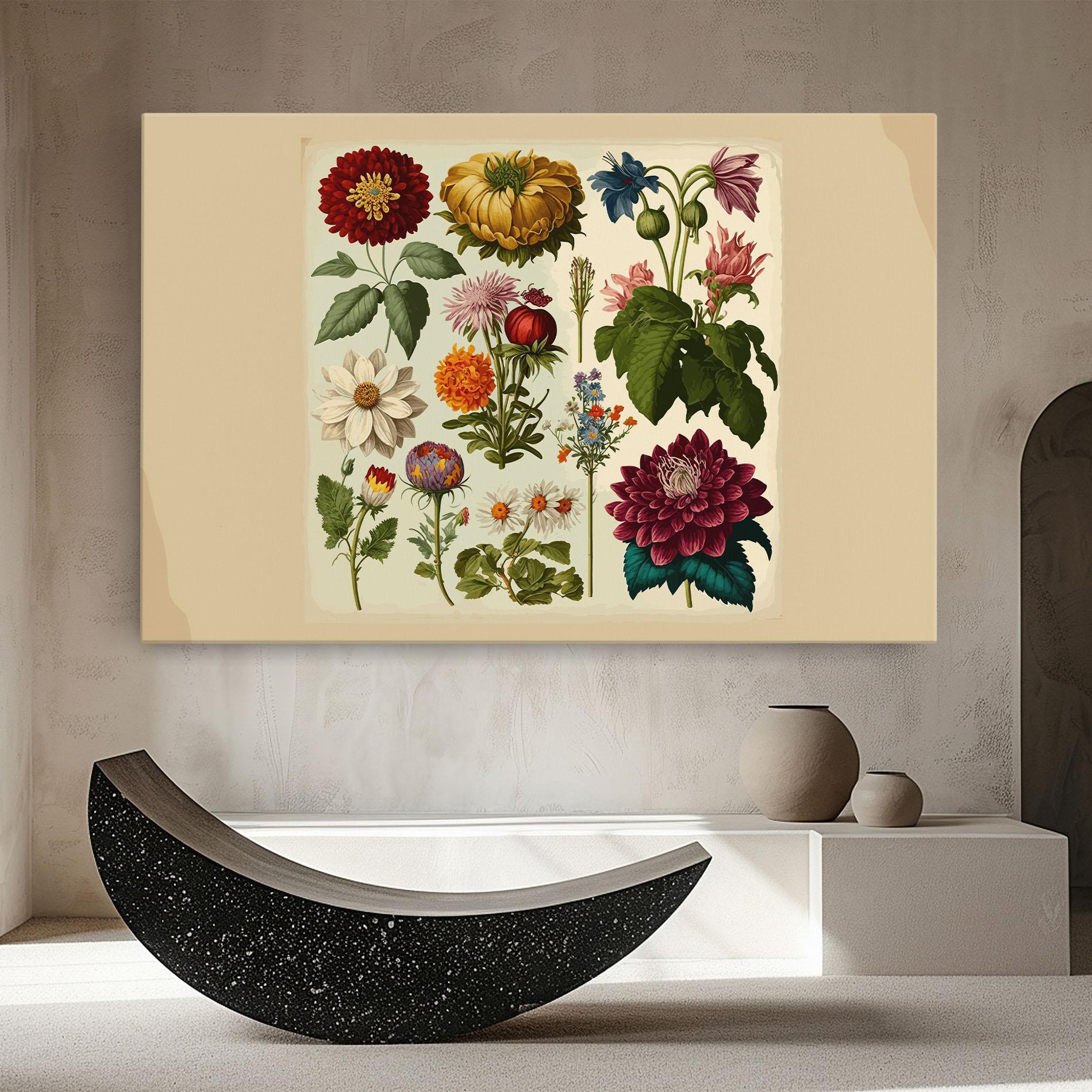 Obraz na Płótnie Vintage Botanical mockup 8