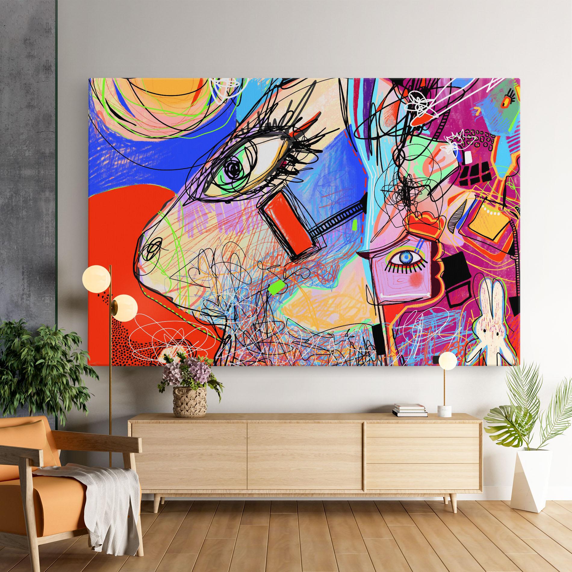 Obraz na Płótnie Animal Eye Art mockup 9