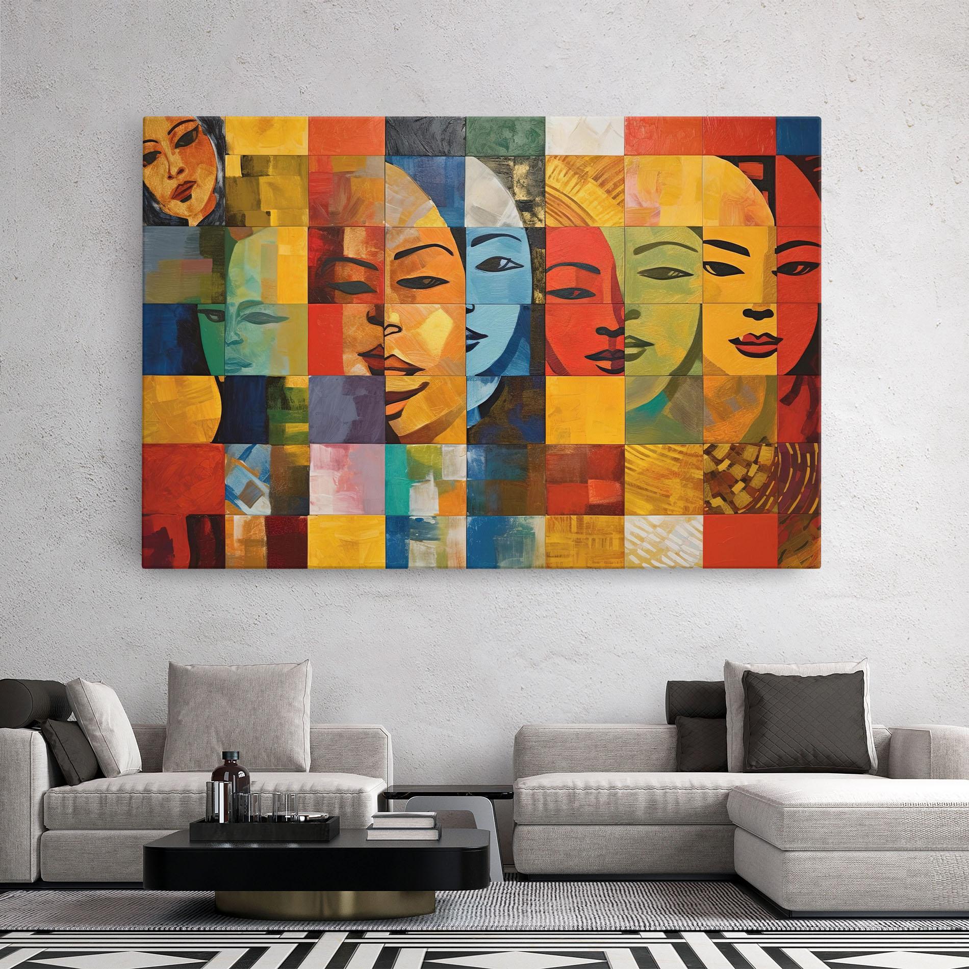 Obraz na Płótnie Abstract Concept Collage mockup 2