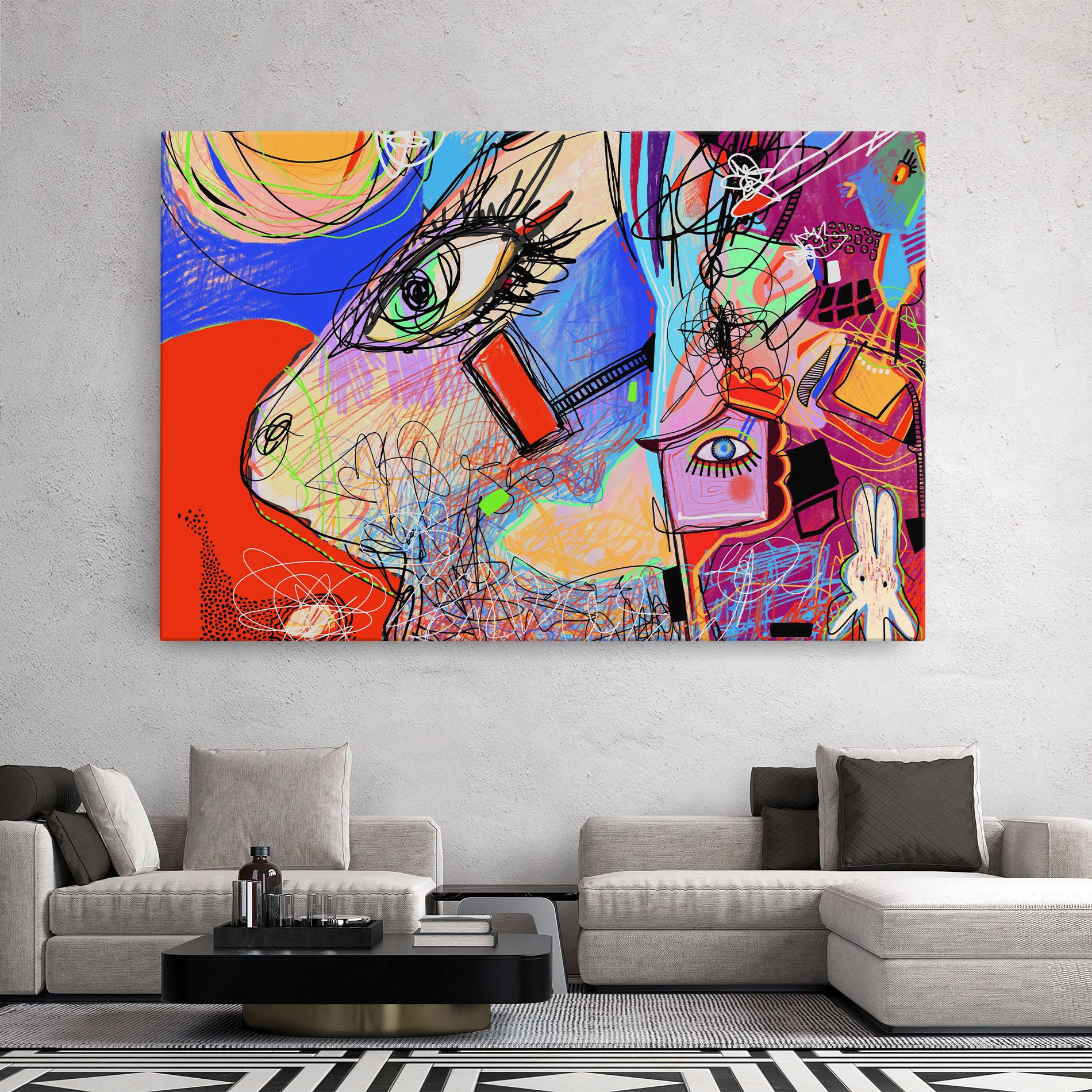 Obraz na Płótnie Animal Eye Art mockup 2