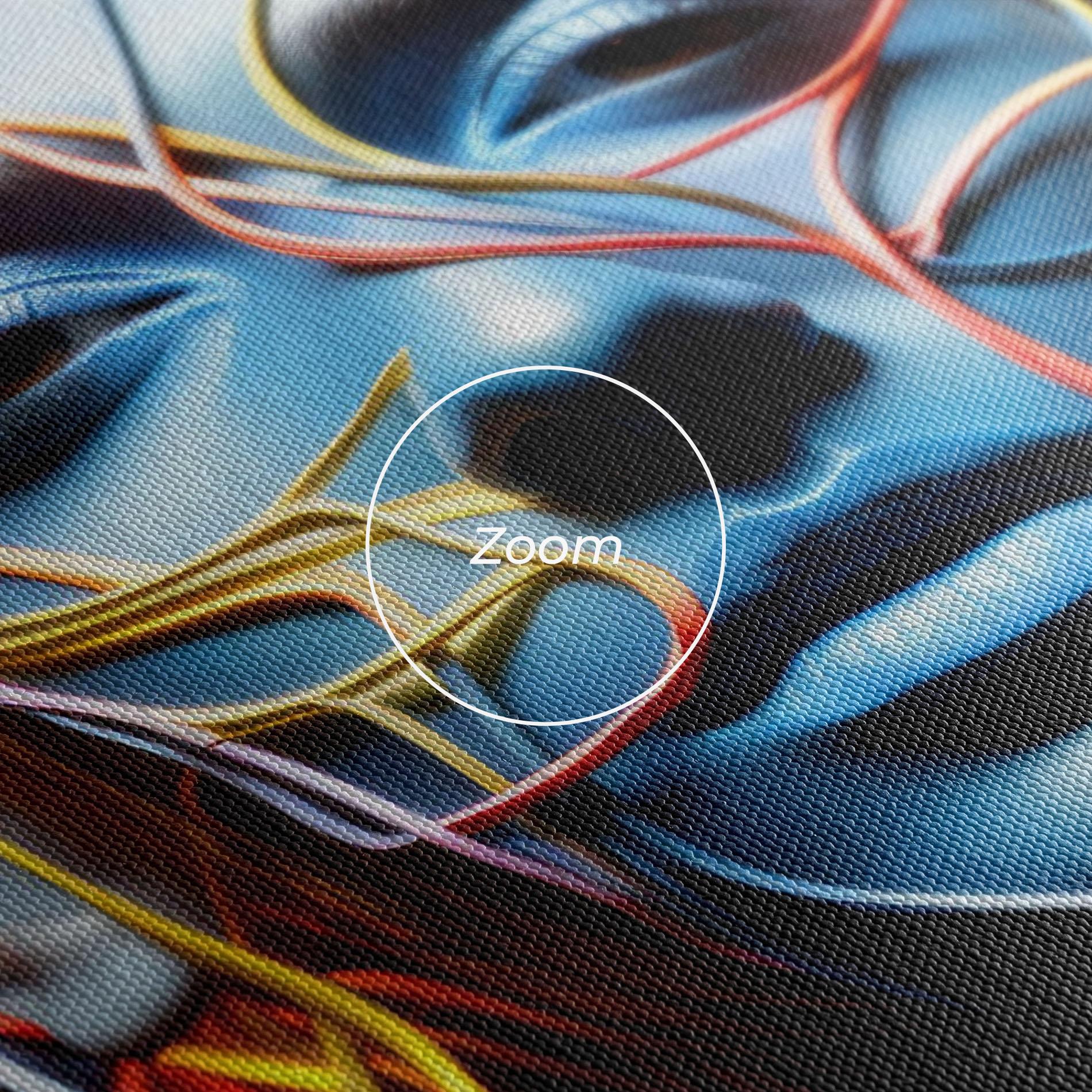 Obraz na Płótnie Neon Lights Hair mockup 3