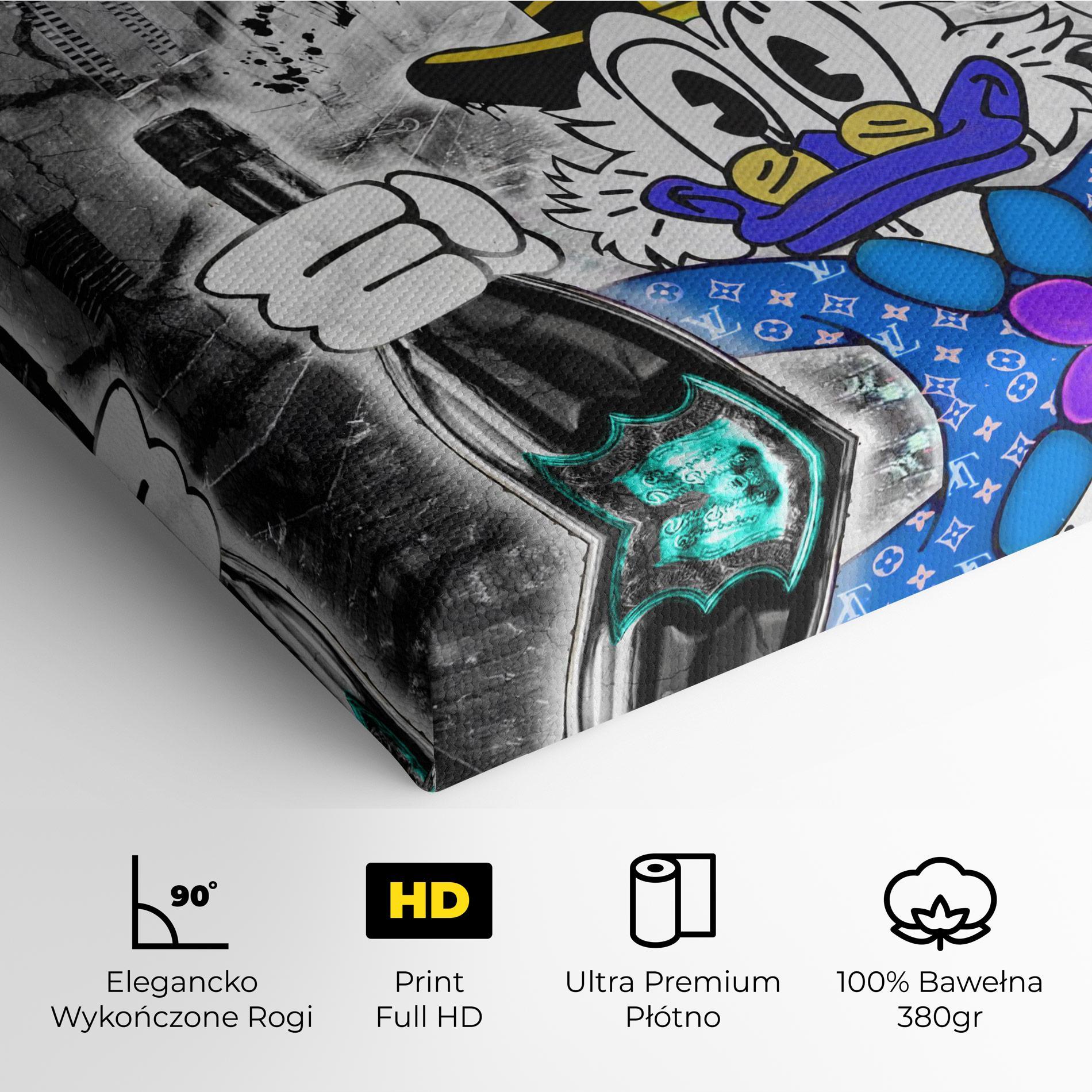 Obraz na Płótnie Wheres My Champagne Blue mockup 4