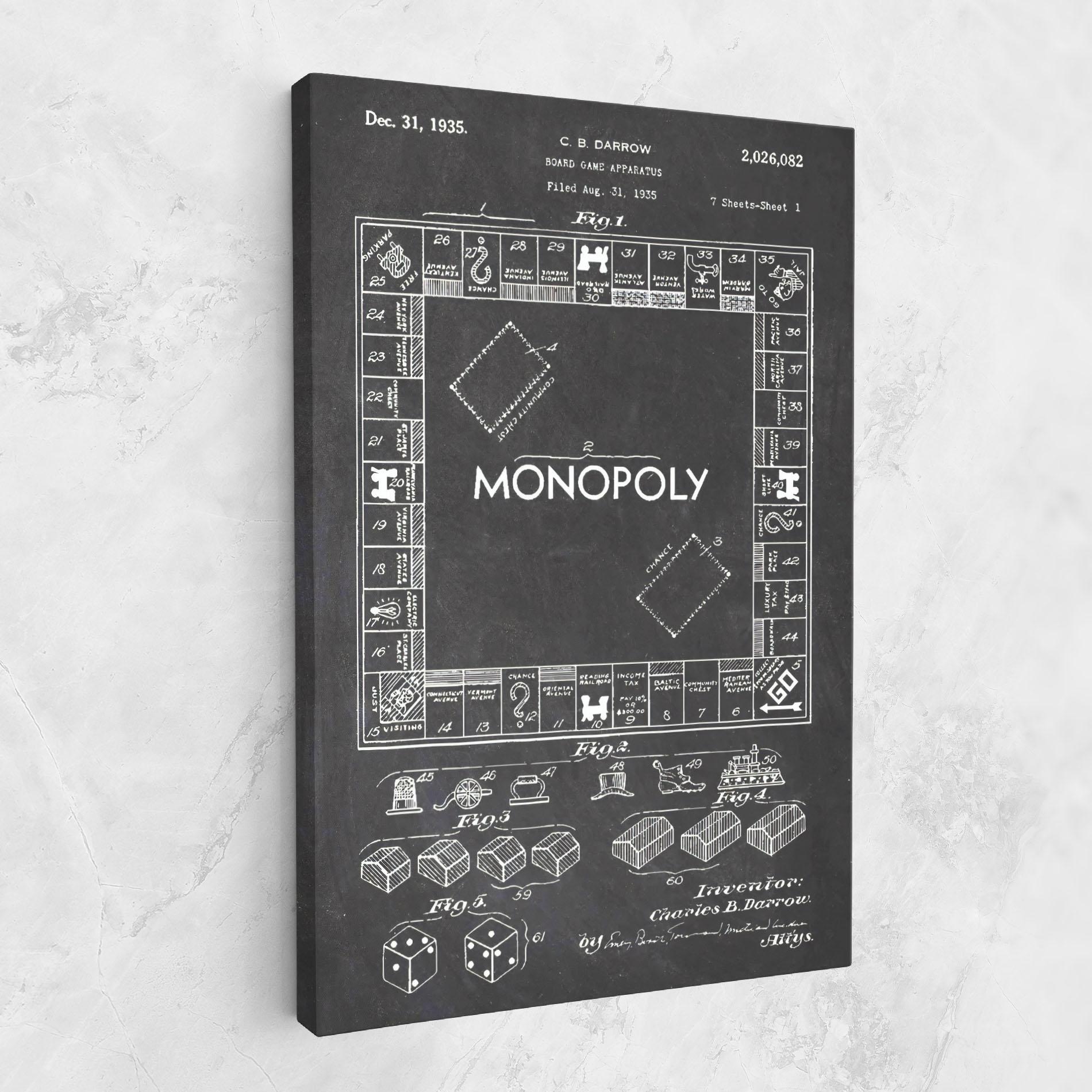 Obraz na Płótnie Monopoly Board mockup 1