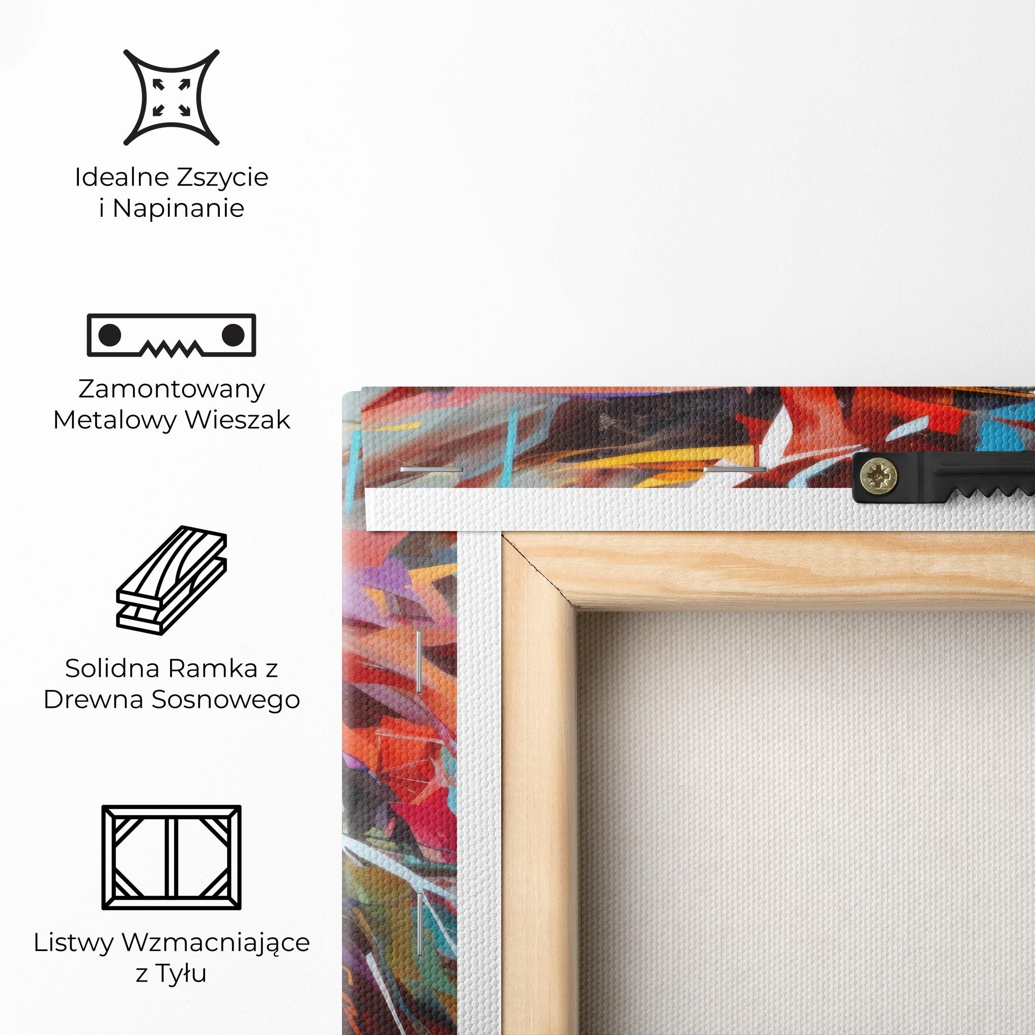 Obraz na Płótnie Colorful Paint Hair mockup 5