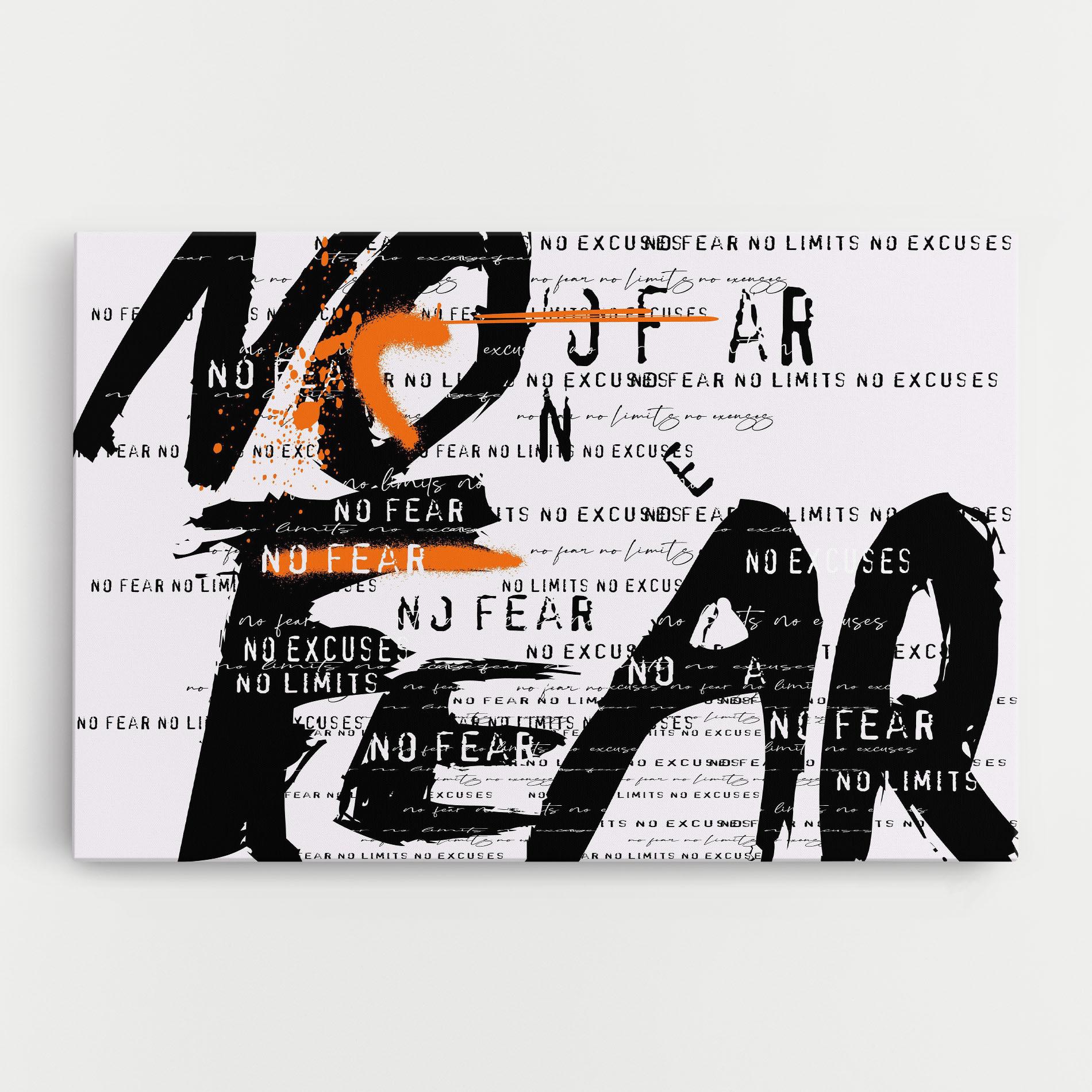 Obraz na Płótnie No Fear Graffiti mockup 0