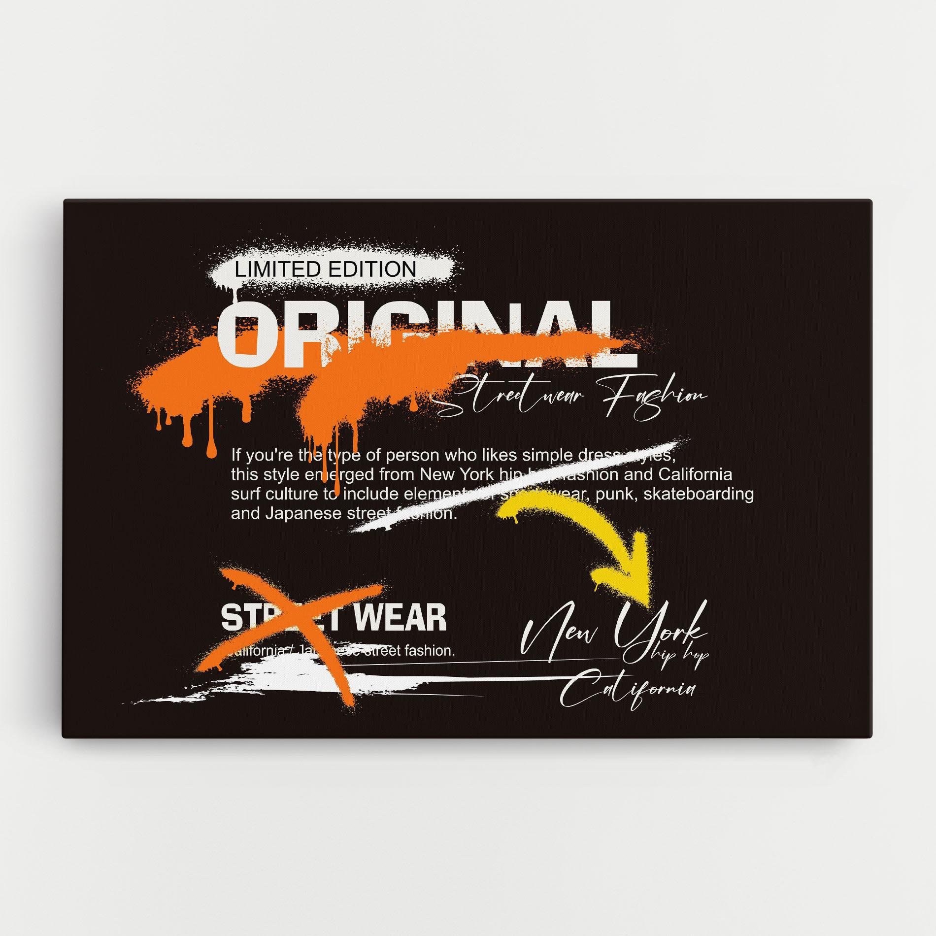 Obraz na Płótnie Original Style Graffiti mockup 0