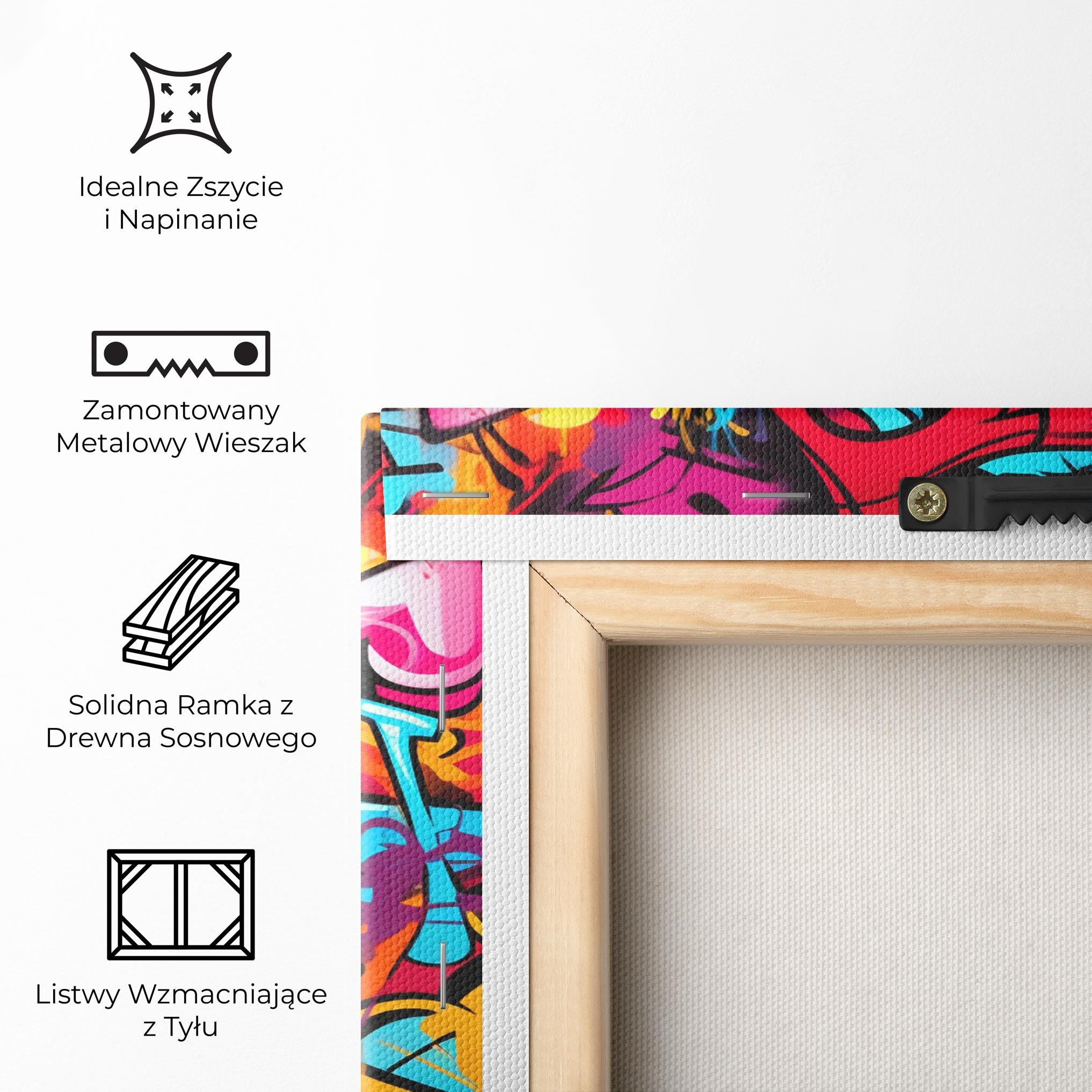 Obraz na Płótnie Abstract Graffiti mockup 5