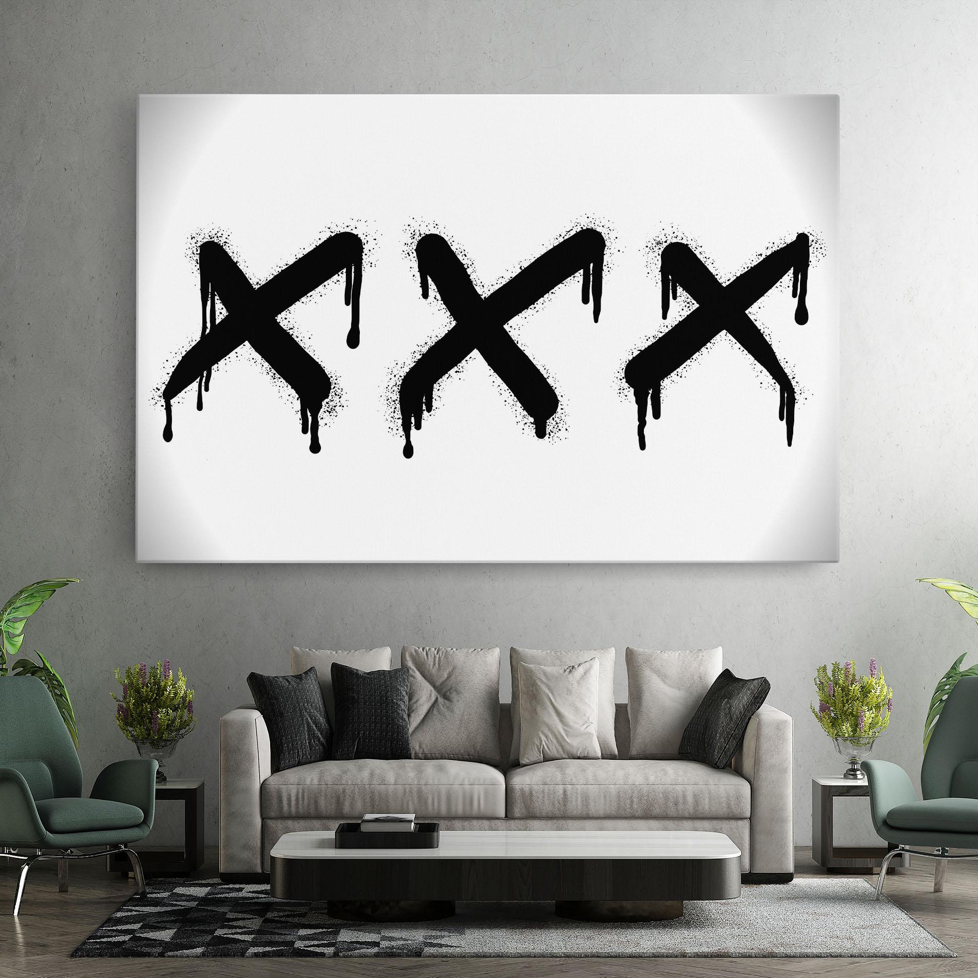 Obraz na Płótnie Grafiti X Spray mockup 7