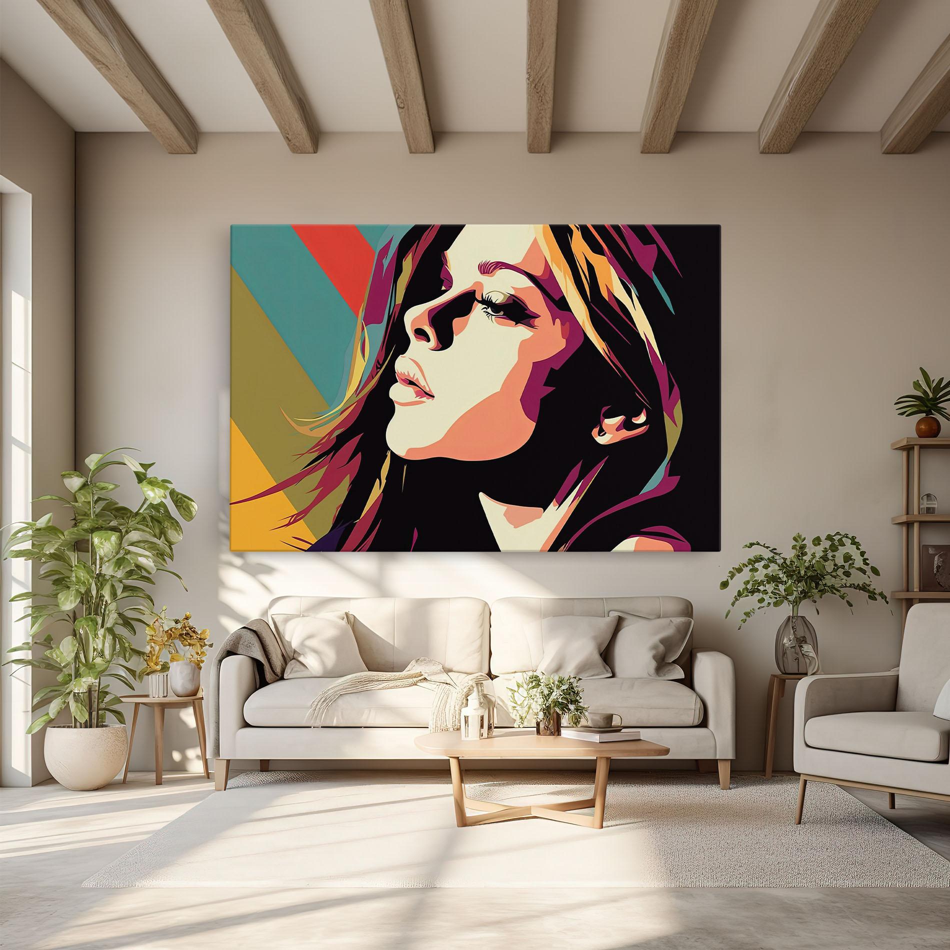 Obraz na Płótnie Cream Pop Art mockup 6