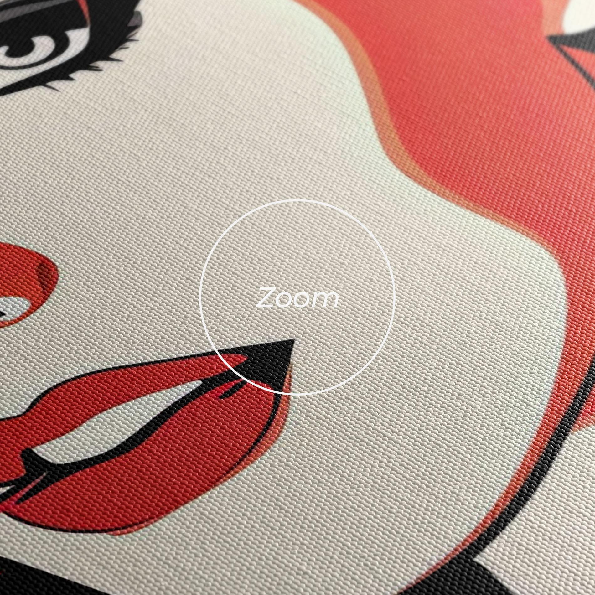 Obraz na Płótnie Red Hair Pop Art mockup 3