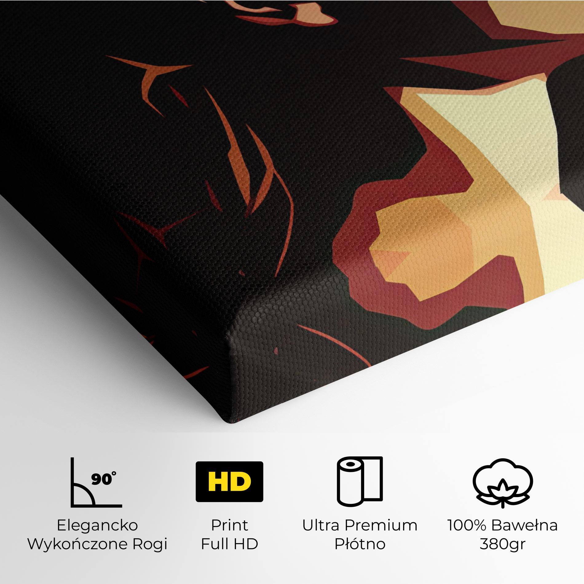 Obraz na Płótnie Cream Red Pop Art mockup 4