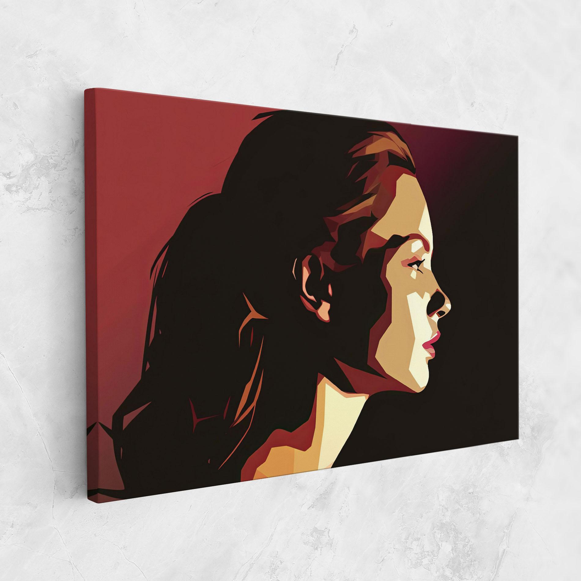 Obraz na Płótnie Cream Red Pop Art mockup 1