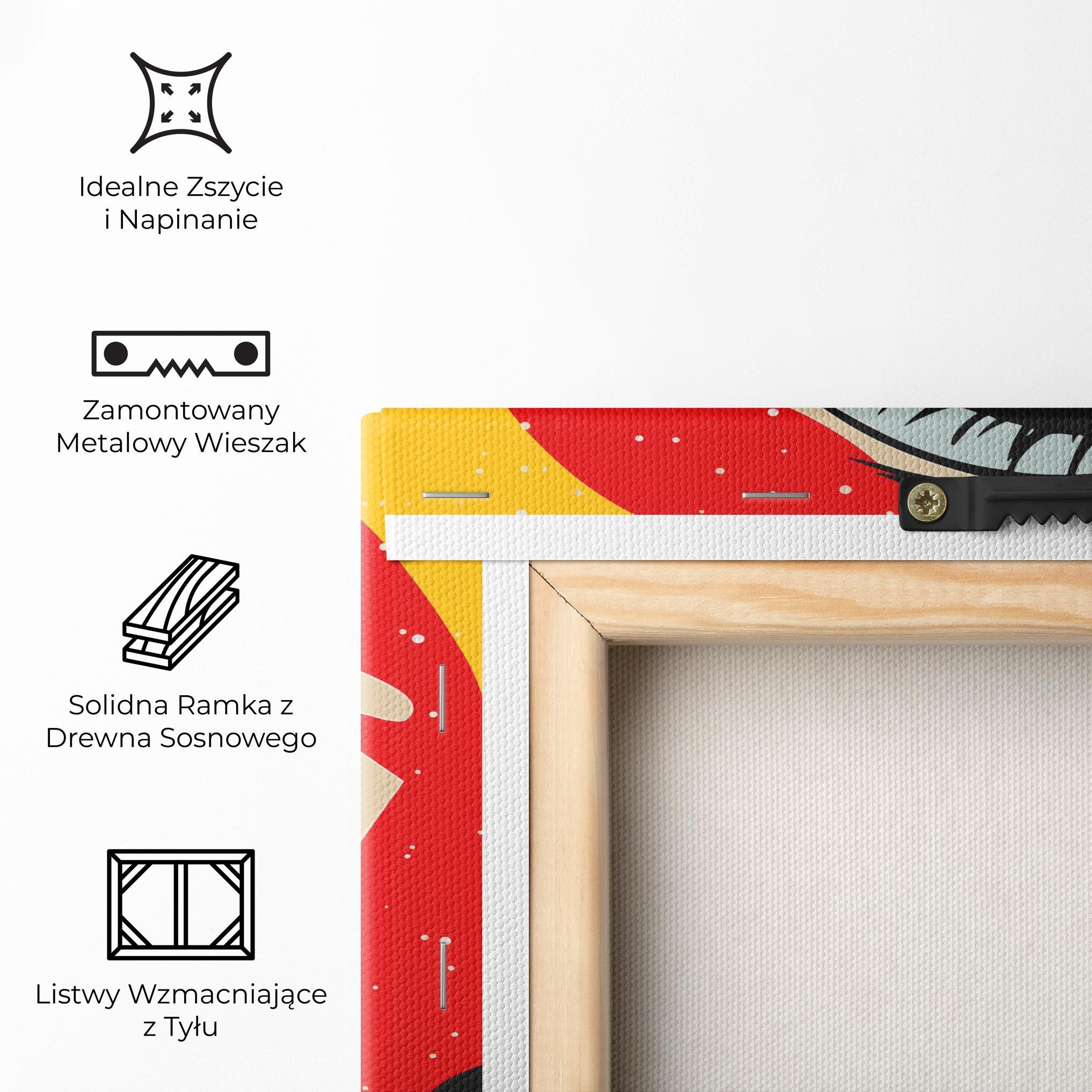 Obraz na Płótnie Blue Pop Eye mockup 5