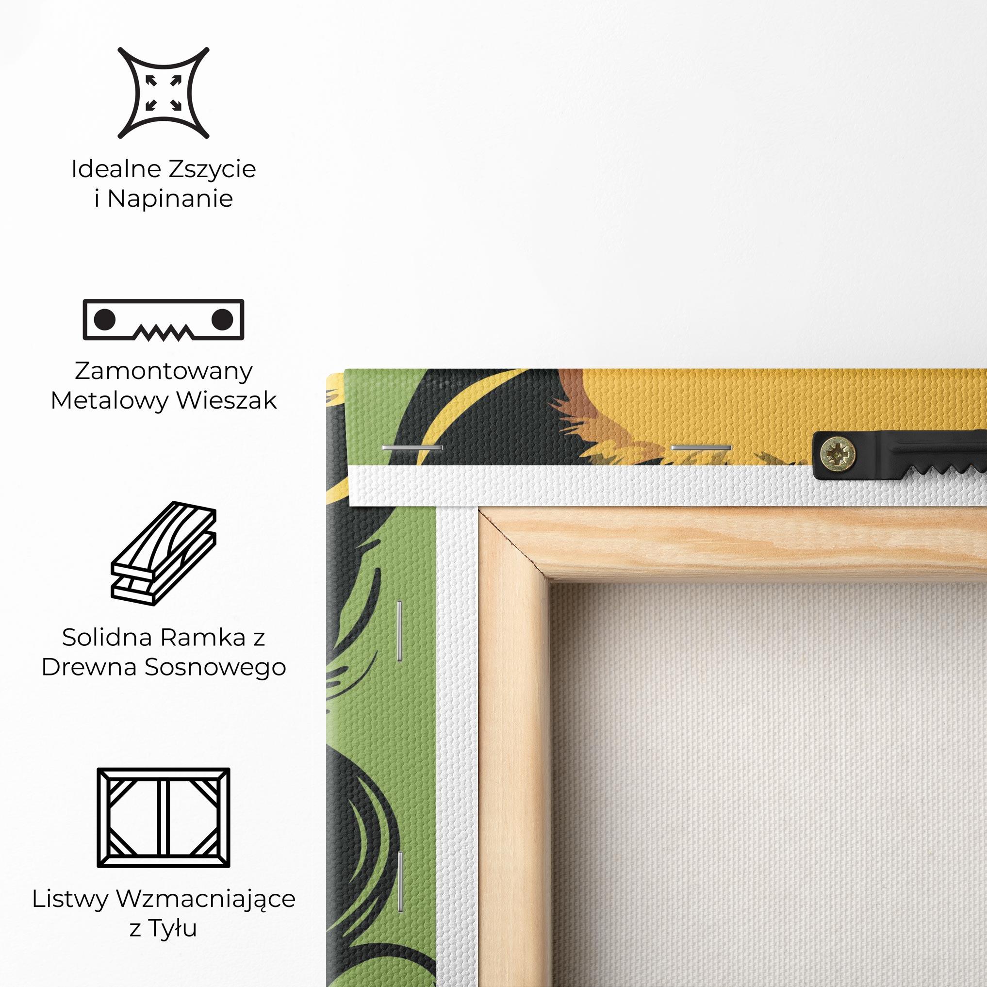 Obraz na Płótnie Green Light Pop Lady mockup 5