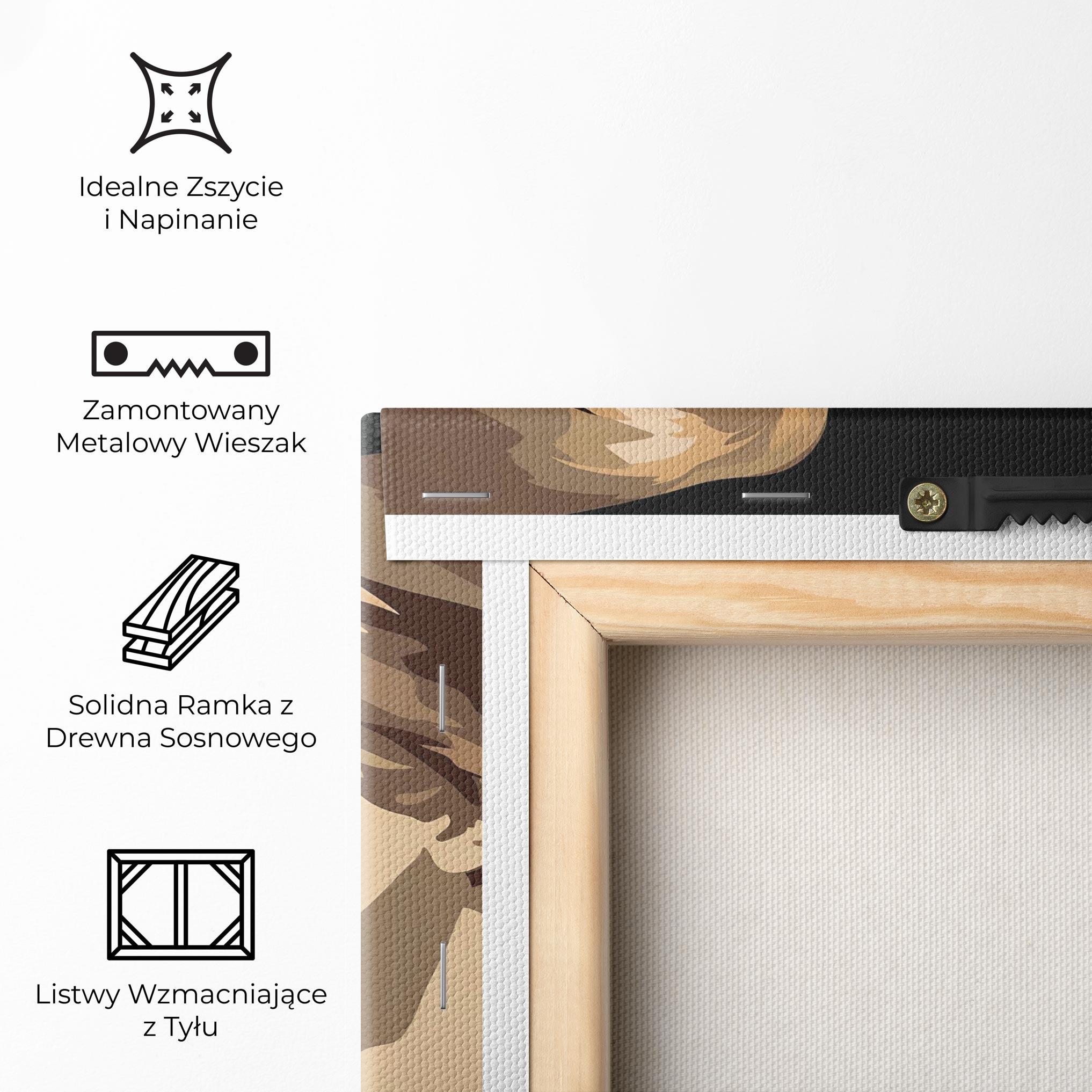 Obraz na Płótnie Orange Pop Girl mockup 5