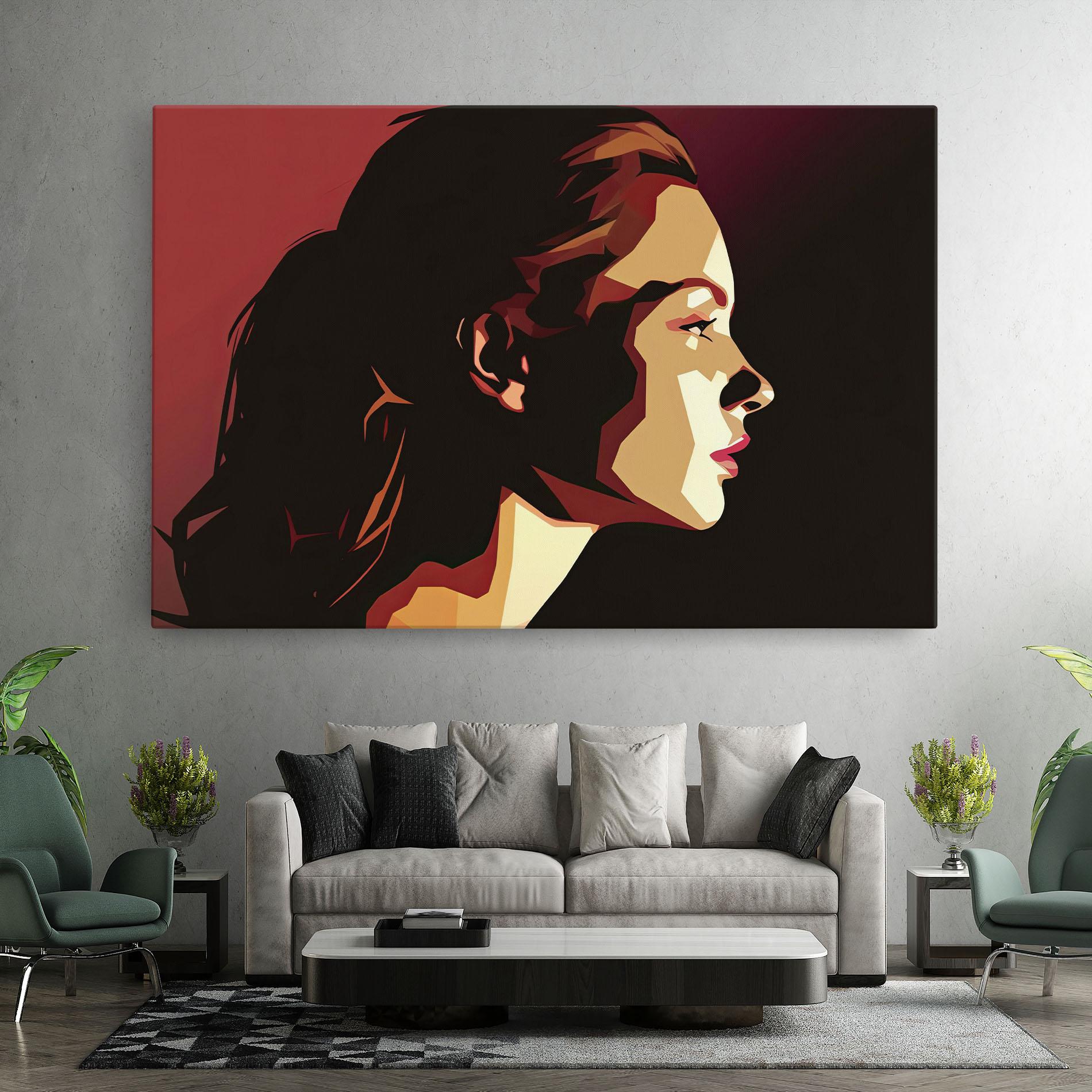 Obraz na Płótnie Cream Red Pop Art mockup 7