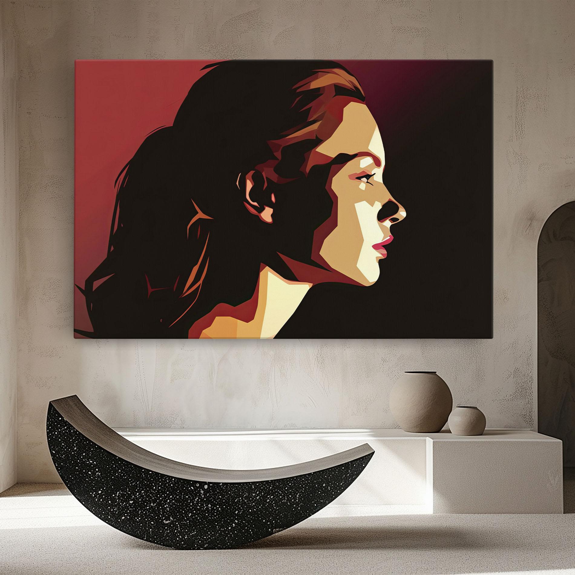 Obraz na Płótnie Cream Red Pop Art mockup 8