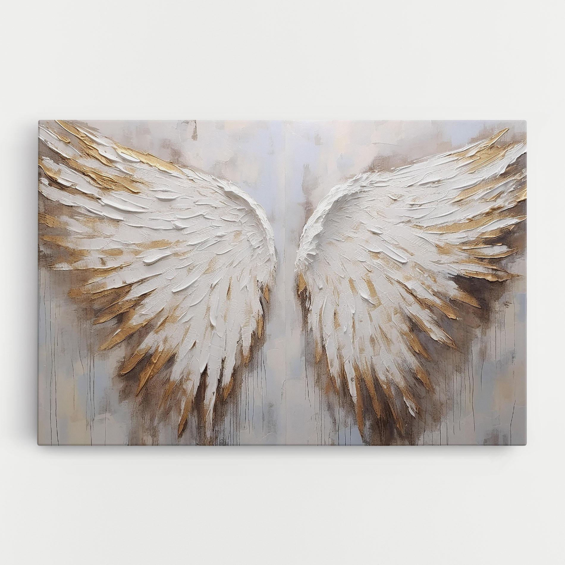 Obraz na Płótnie White Angel Wings mockup 0