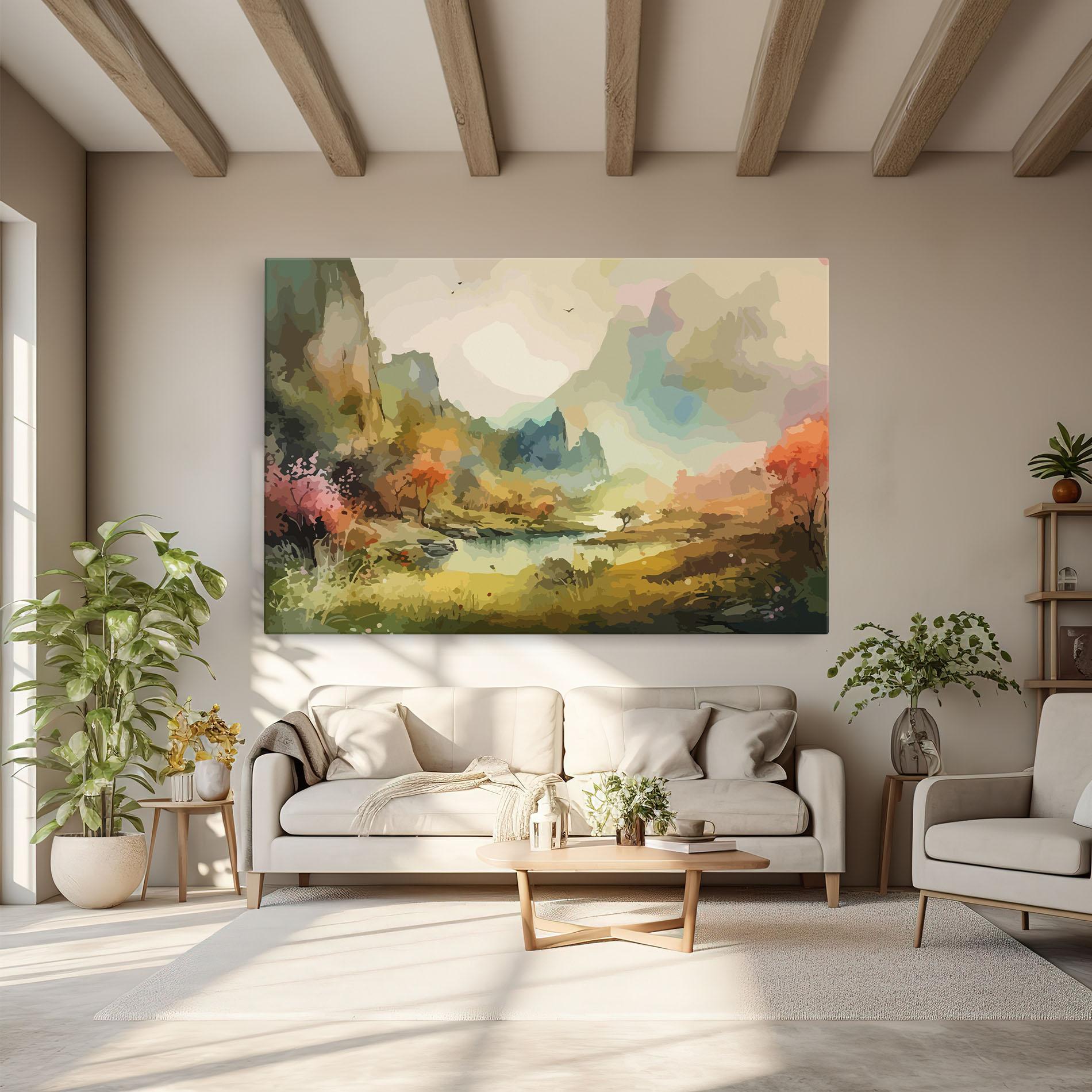 Obraz na Płótnie Nature Painting mockup 6