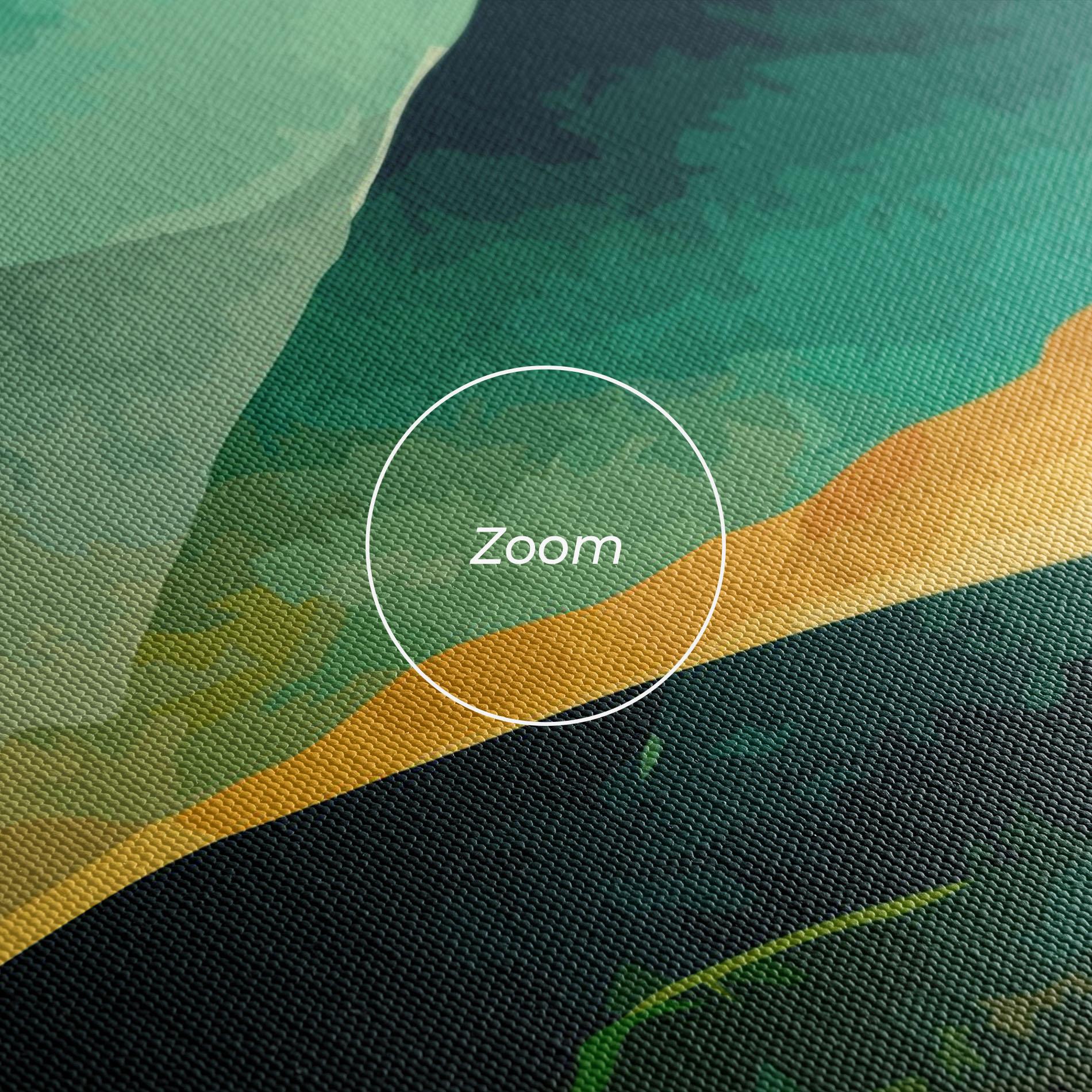 Obraz na Płótnie Green Art Mountain mockup 3