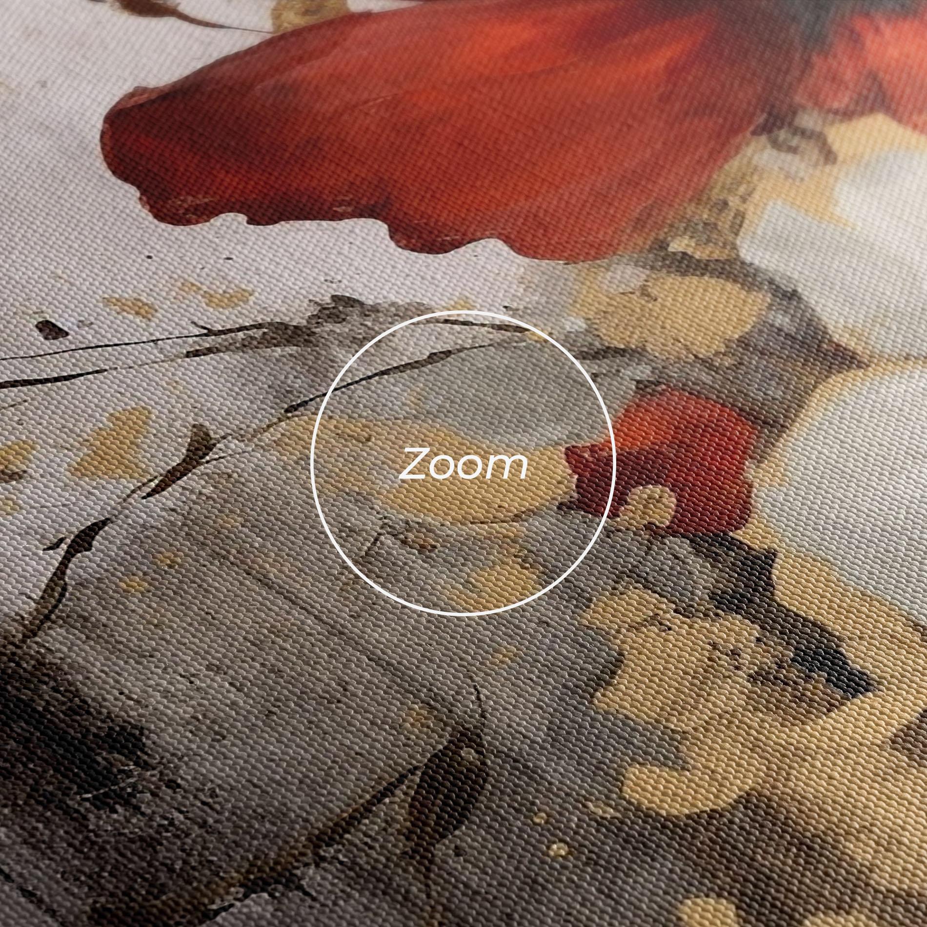 Obraz na Płótnie Red Poppy Painting mockup 3