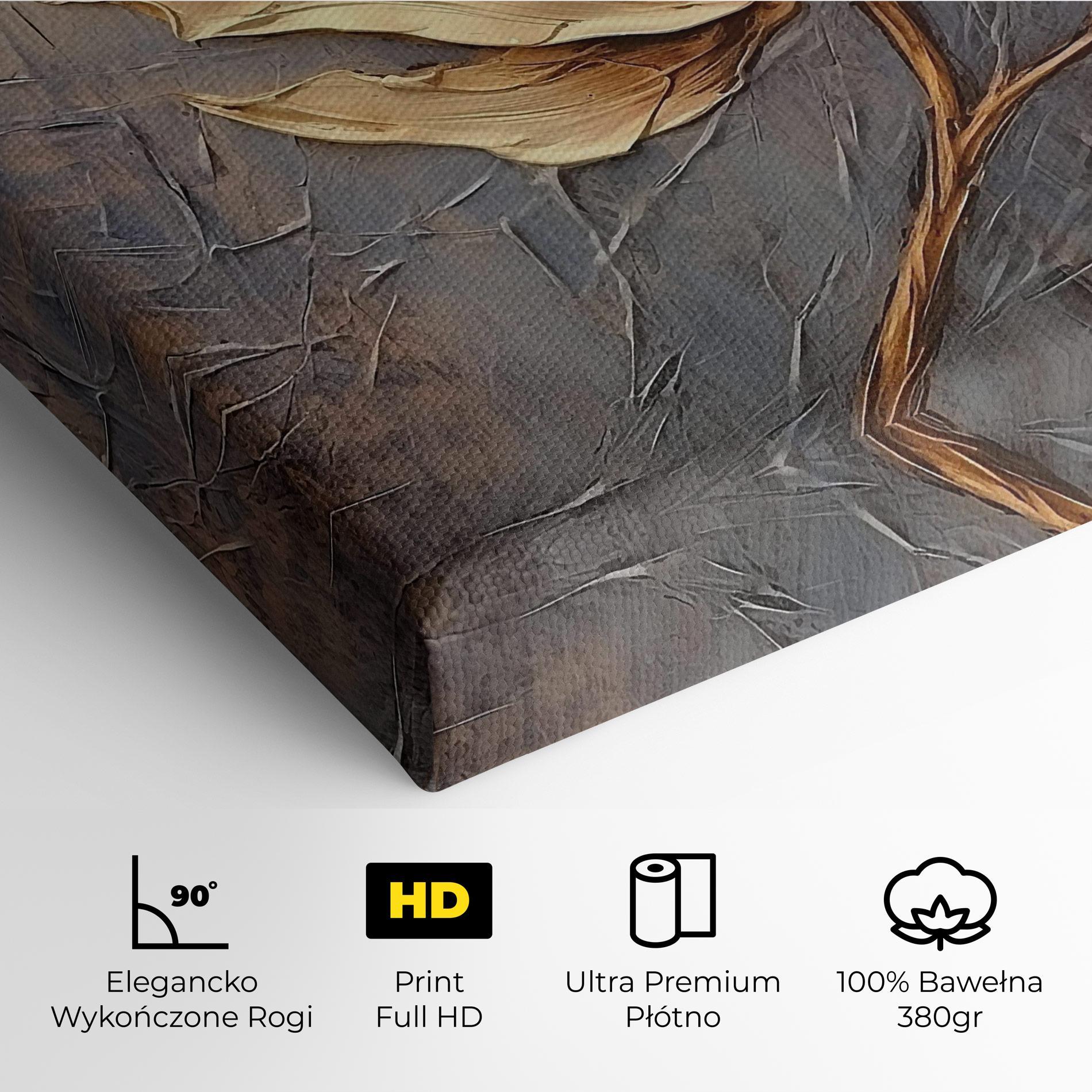 Obraz na Płótnie Cream Rose On Blue mockup 4