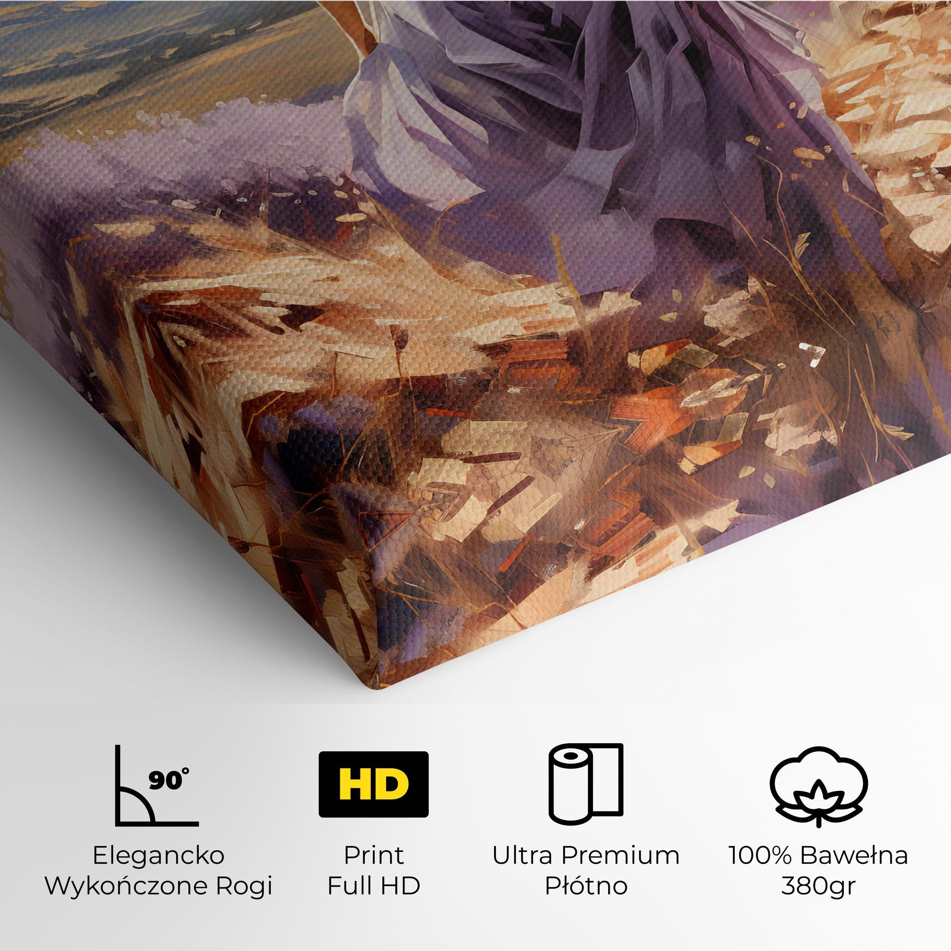 Obraz na Płótnie Purple Dress Woman mockup 4