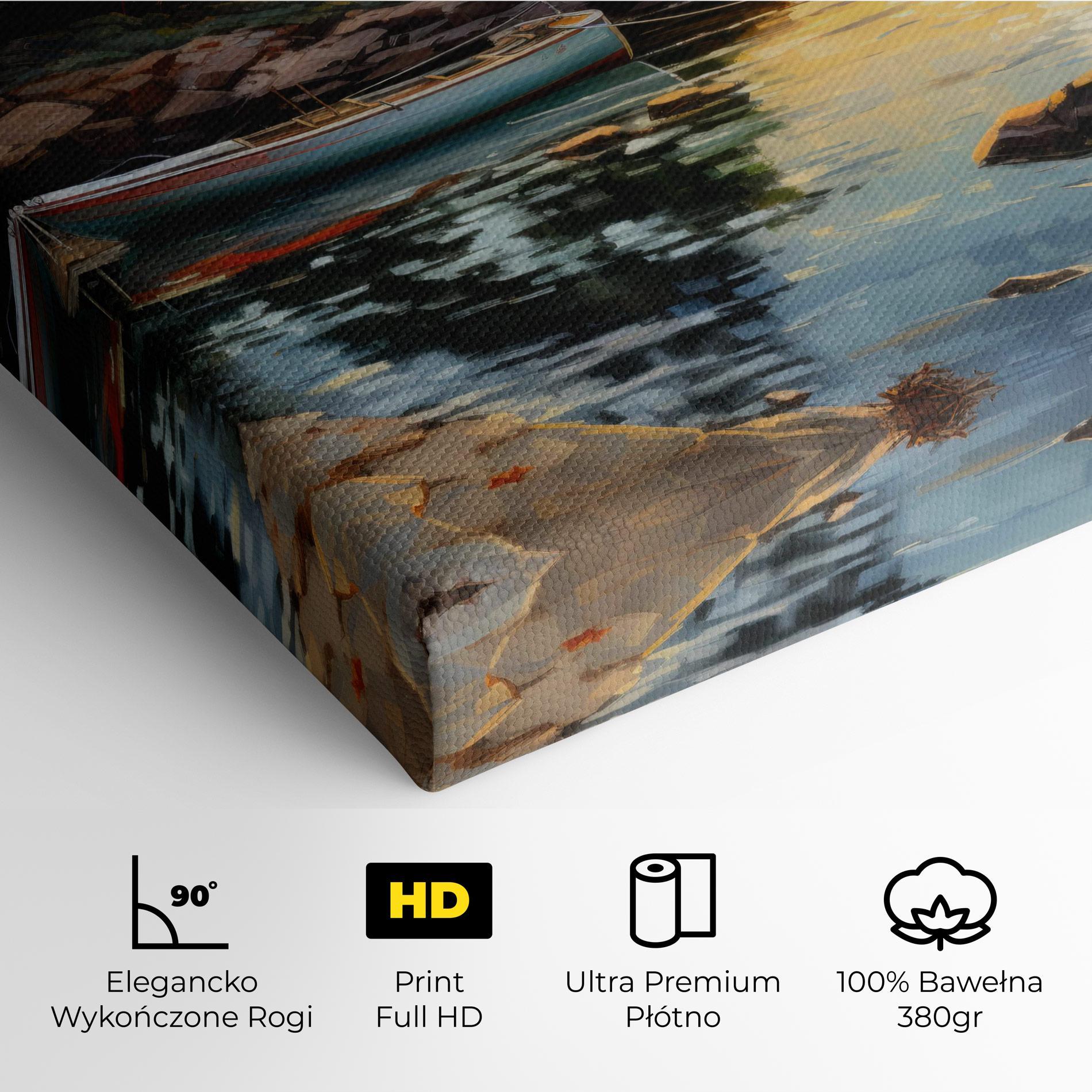 Obraz na Płótnie Sunset Sea Art mockup 4