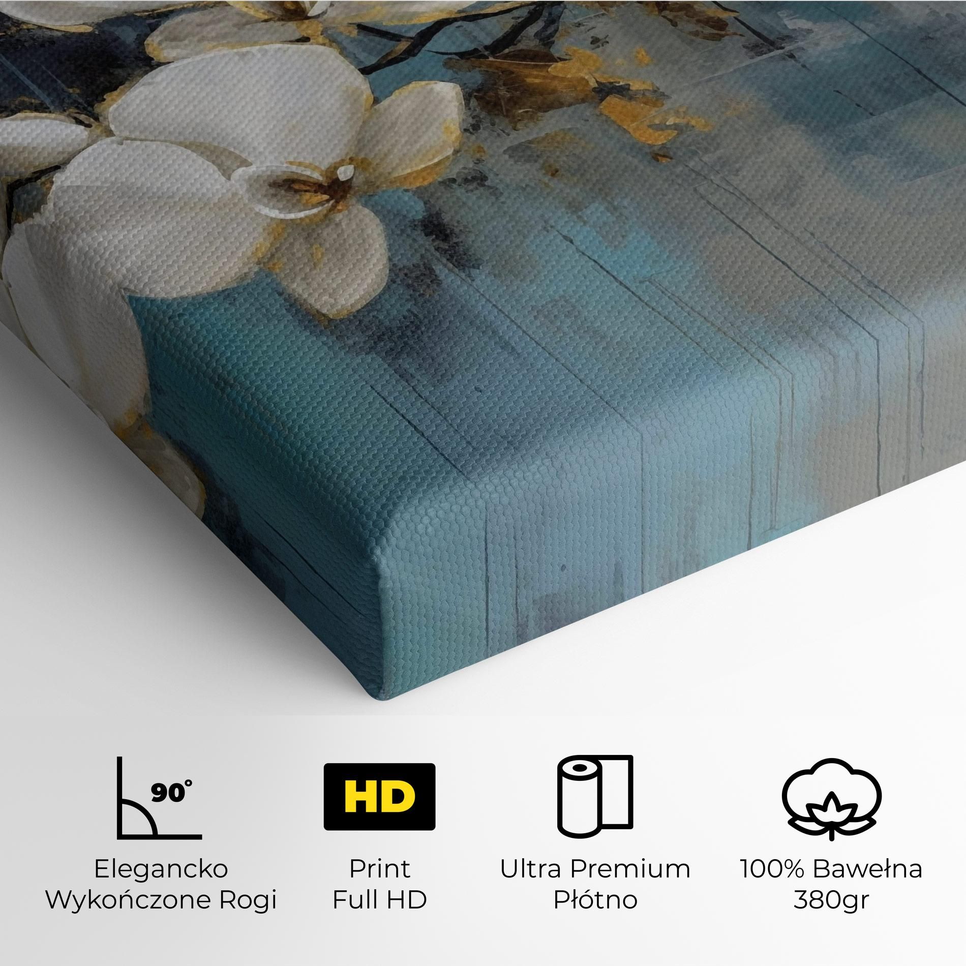 White Orchids Painting mockup 4