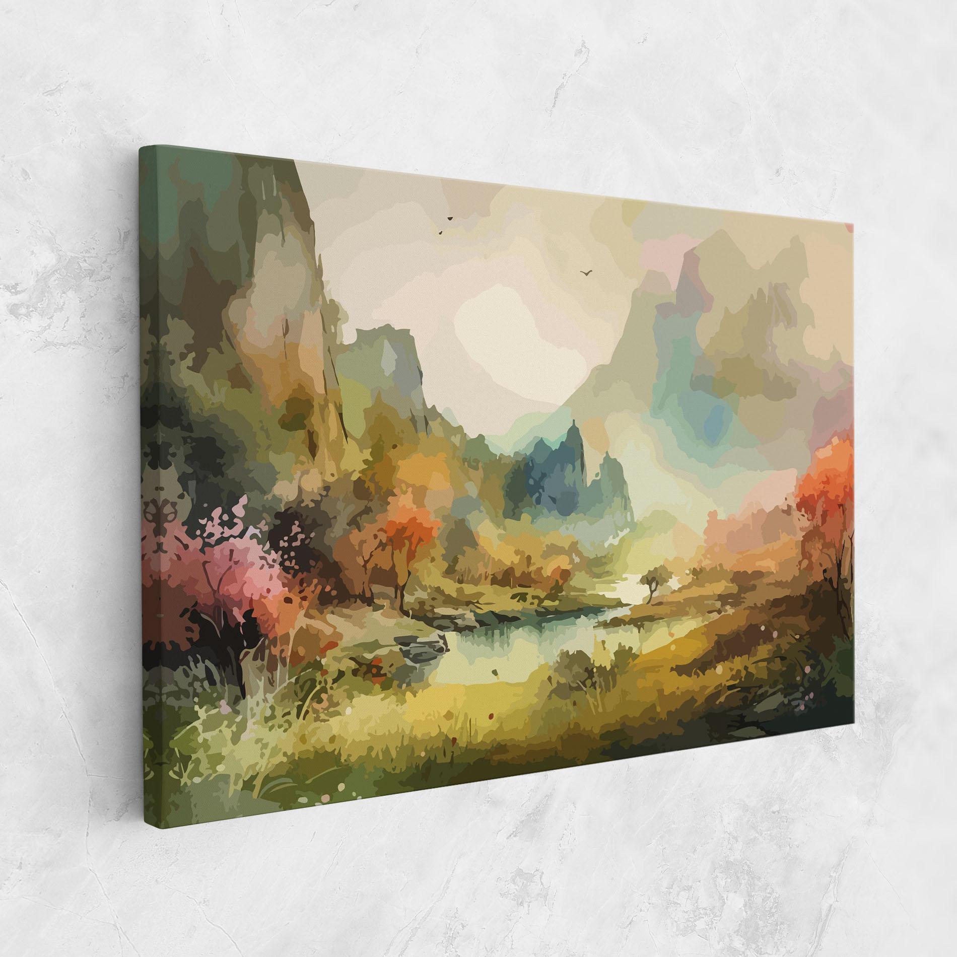 Obraz na Płótnie Nature Painting mockup 1