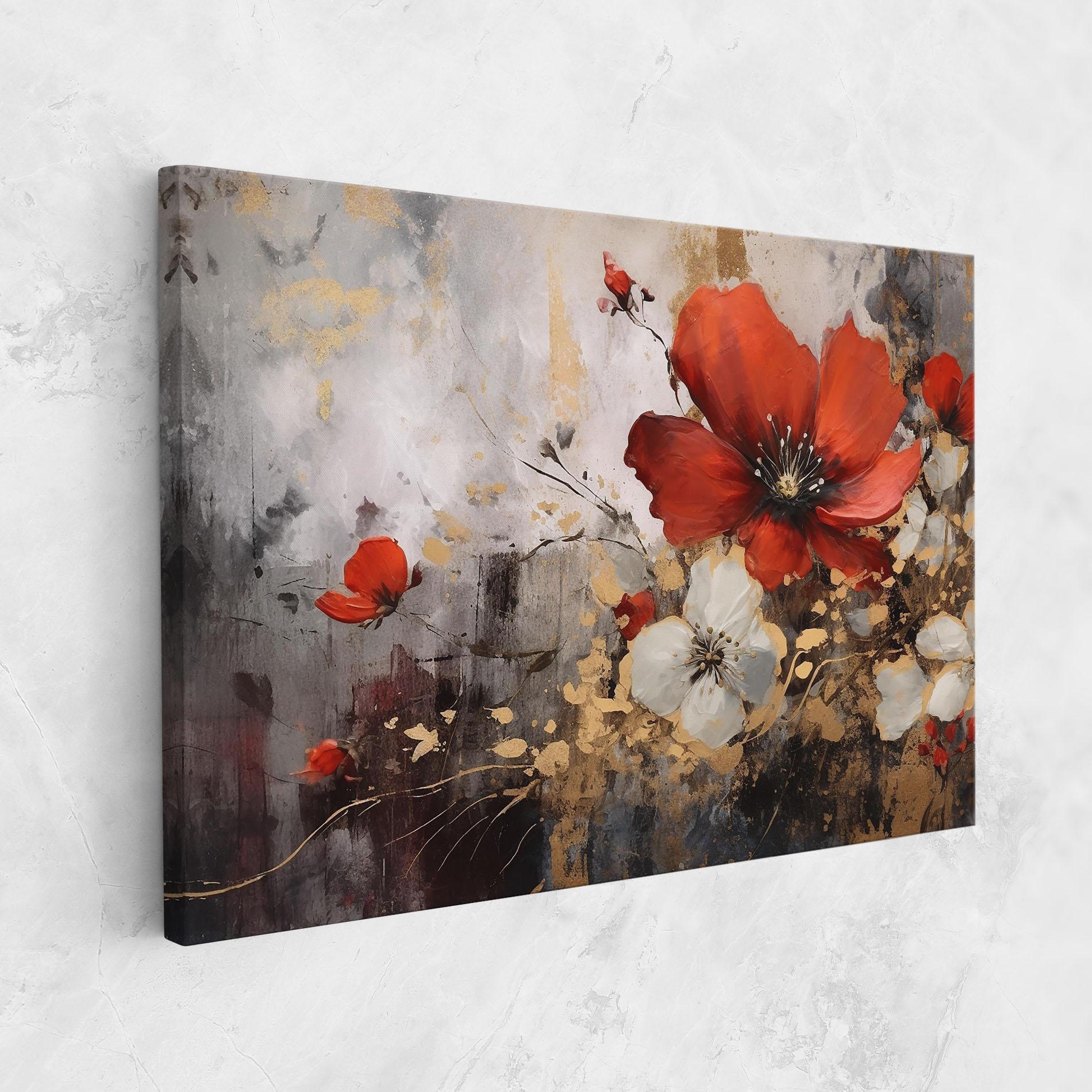 Obraz na Płótnie Red Poppy Painting mockup 1