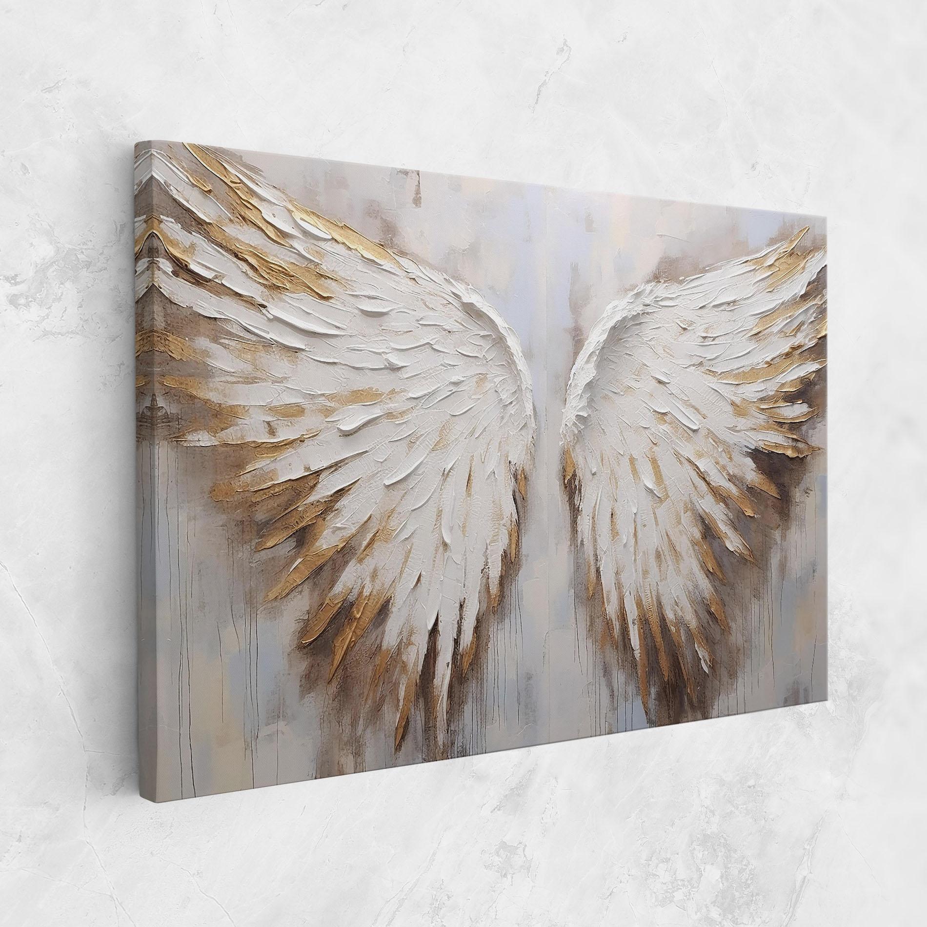 Obraz na Płótnie White Angel Wings mockup 1