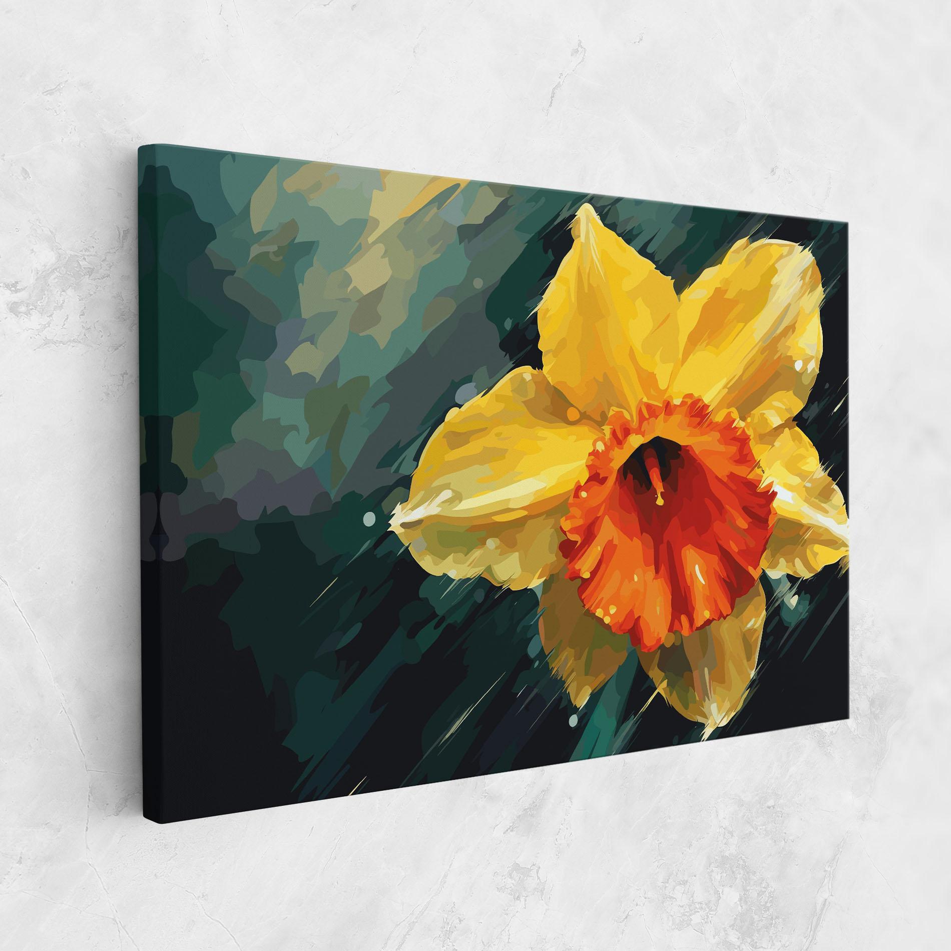 Obraz na Płótnie Yellow Flower Art mockup 1