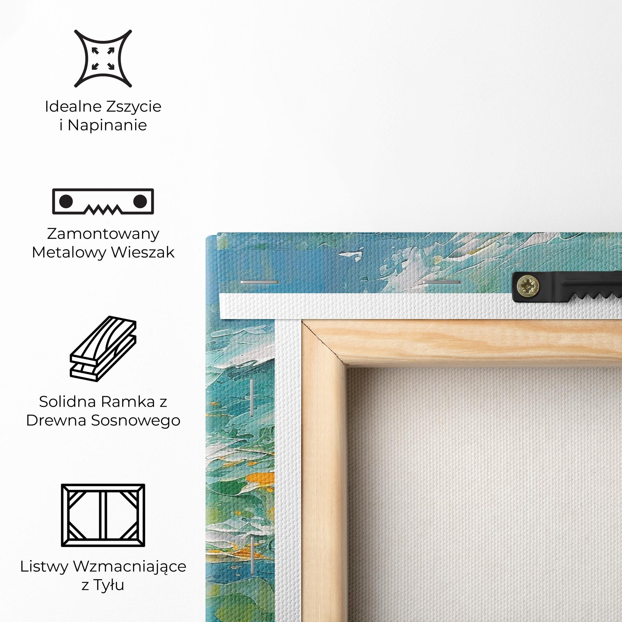 Obraz na Płótnie Abstract Flower Painting mockup 5