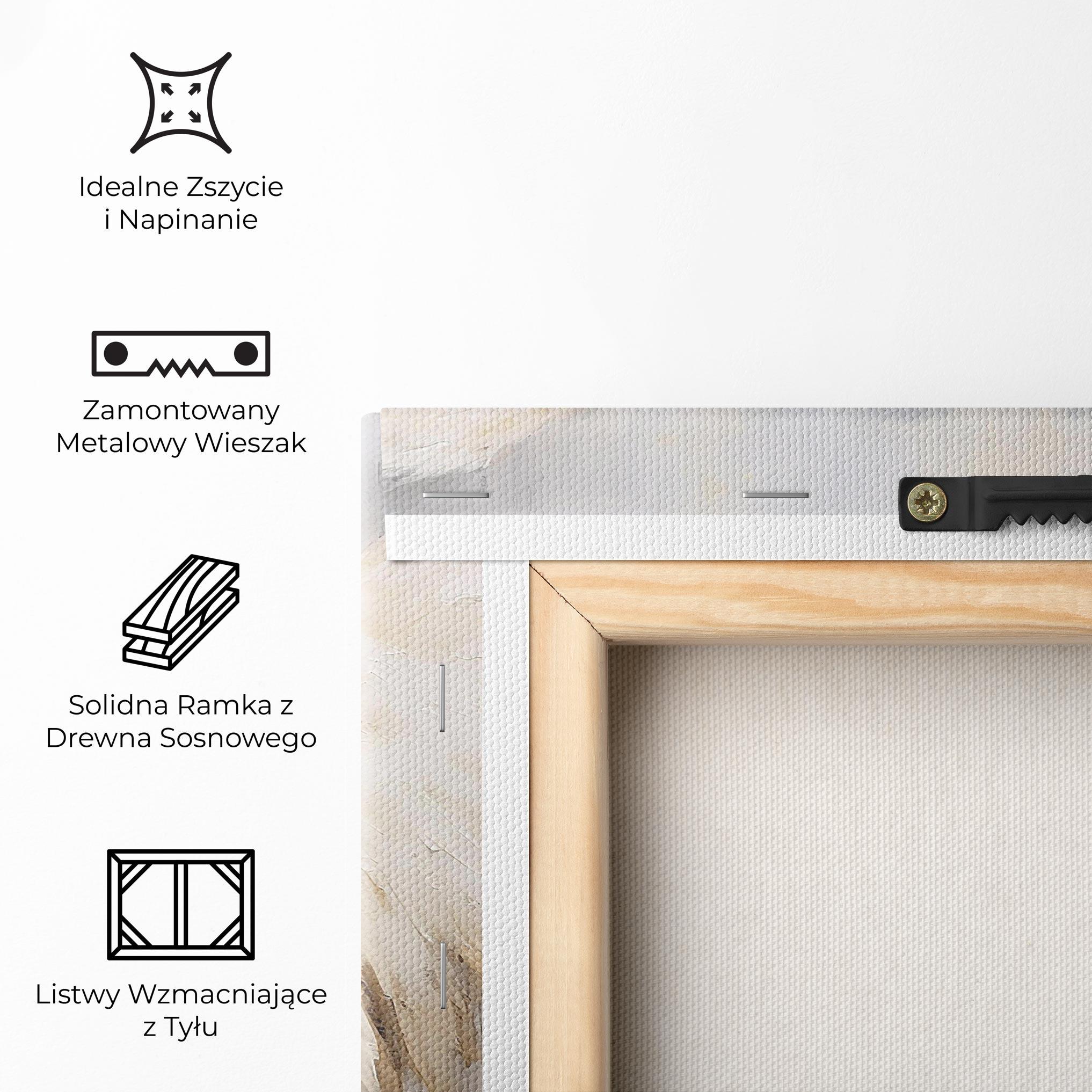 Obraz na Płótnie Cream White Wings mockup 5