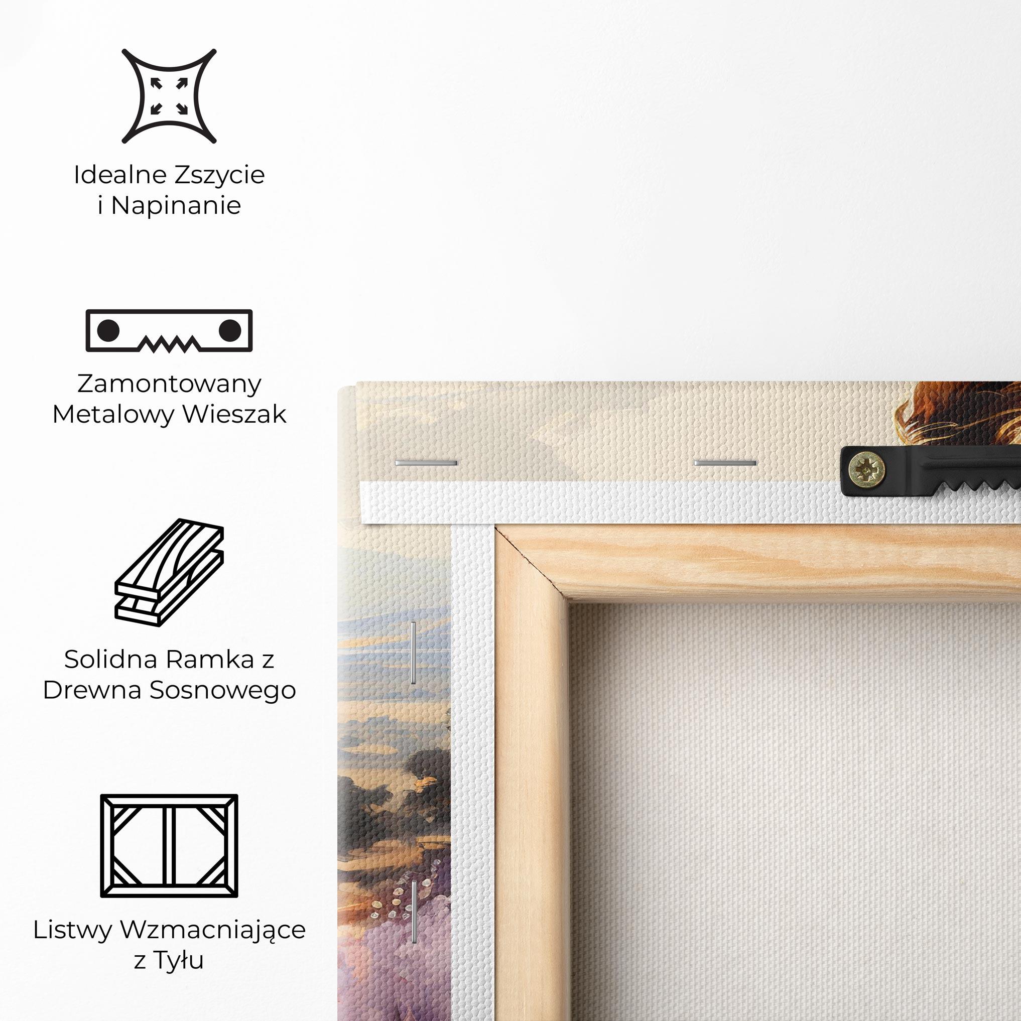 Obraz na Płótnie Purple Dress Woman mockup 5