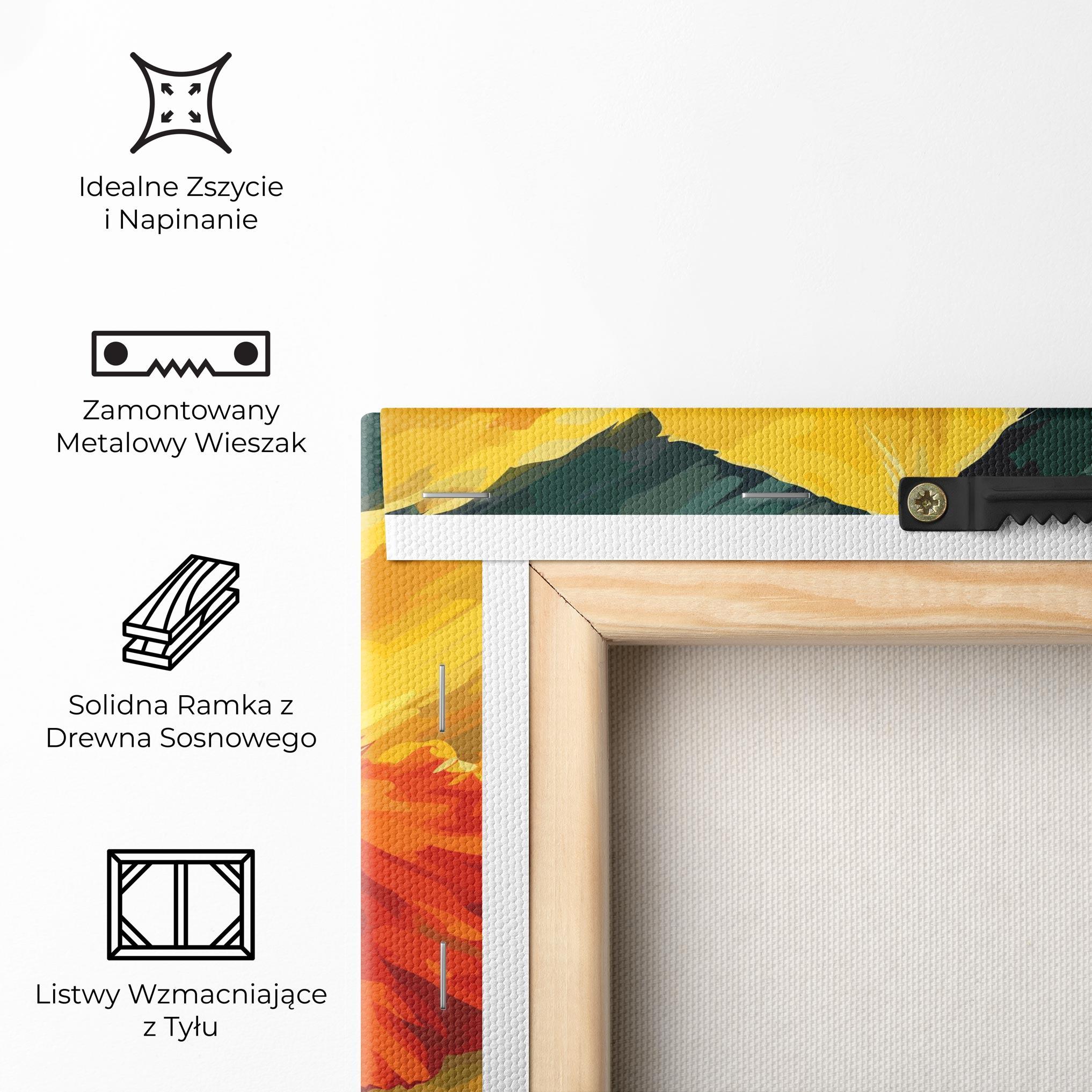 Obraz na Płótnie Yellow Flower Art mockup 5