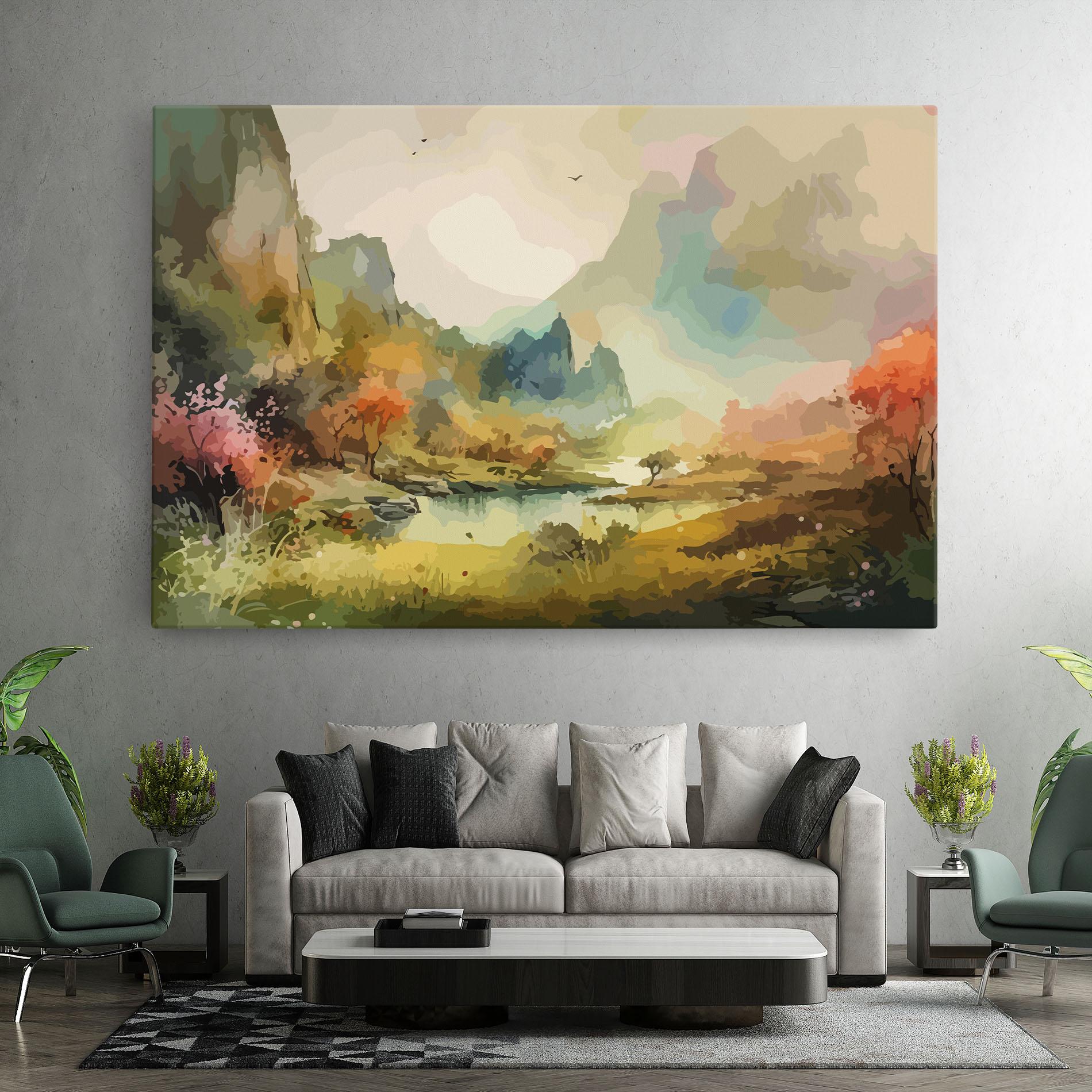 Obraz na Płótnie Nature Painting mockup 7