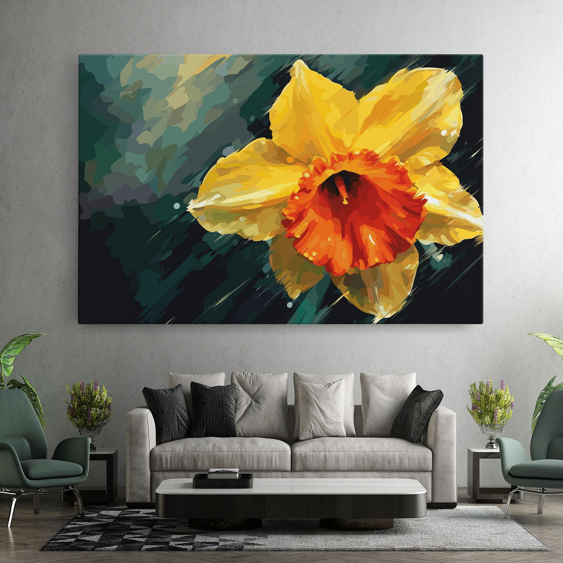 Obraz na Płótnie Yellow Flower Art mockup 7