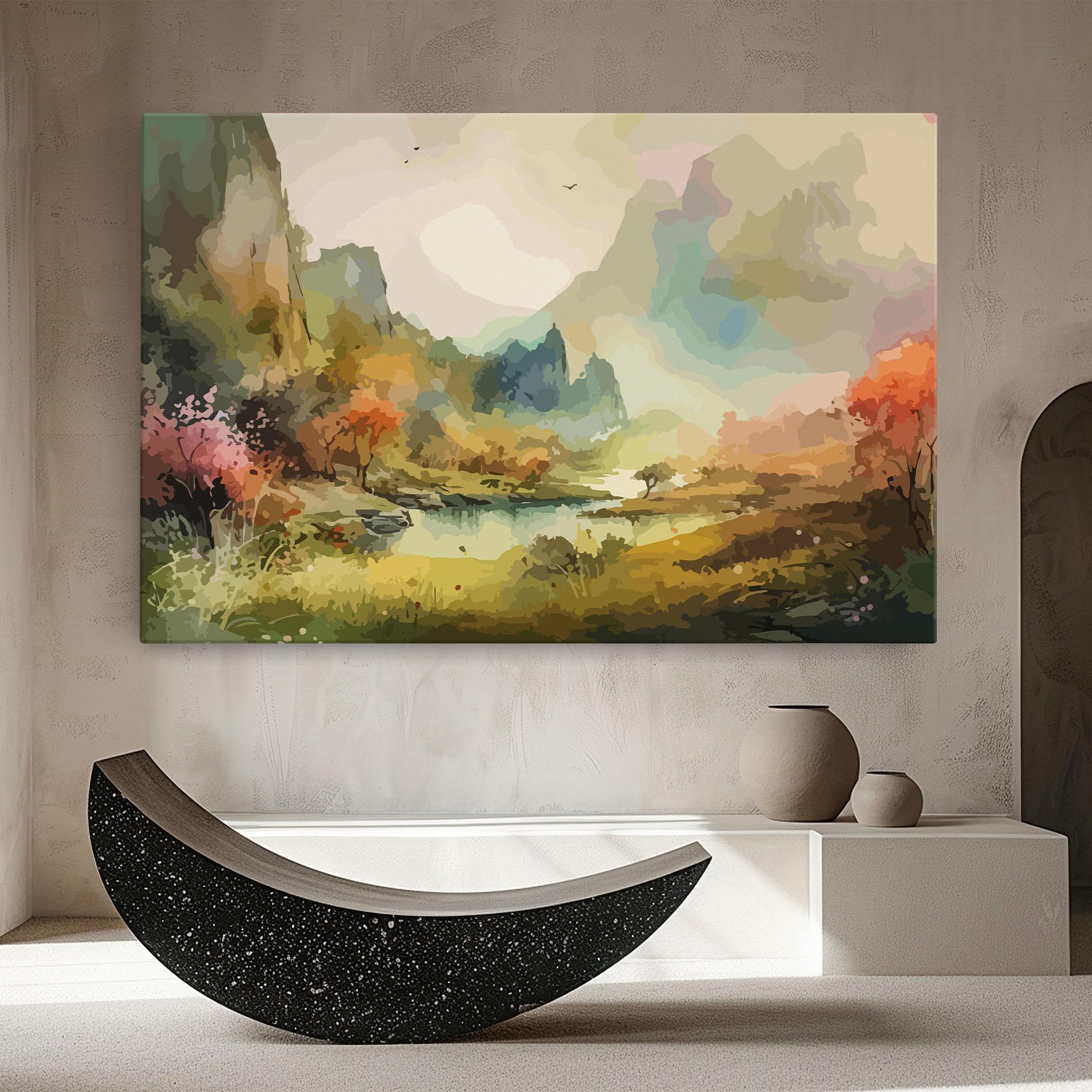 Obraz na Płótnie Nature Painting mockup 8