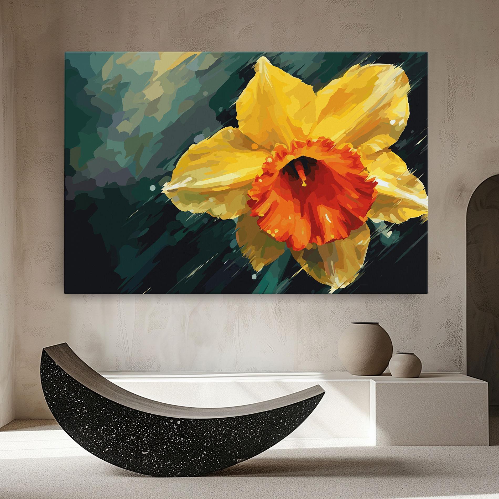 Obraz na Płótnie Yellow Flower Art mockup 8
