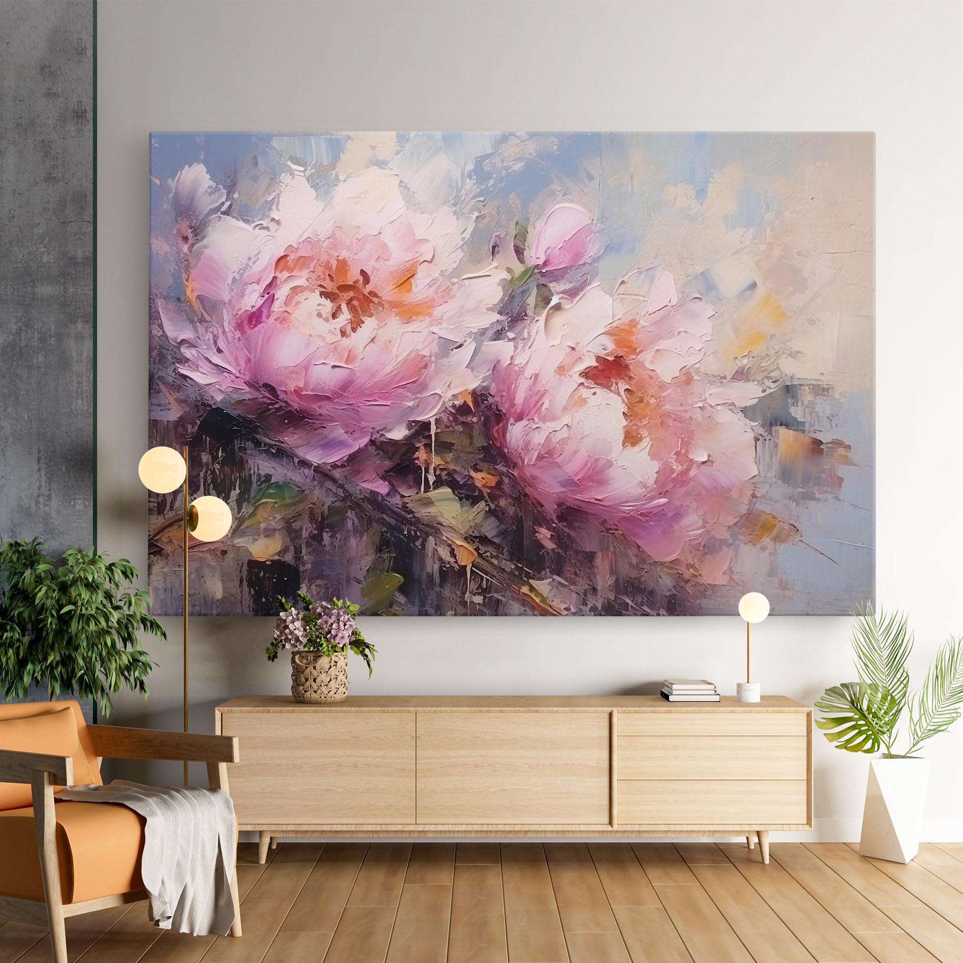 Obraz na Płótnie Peony Art mockup 9