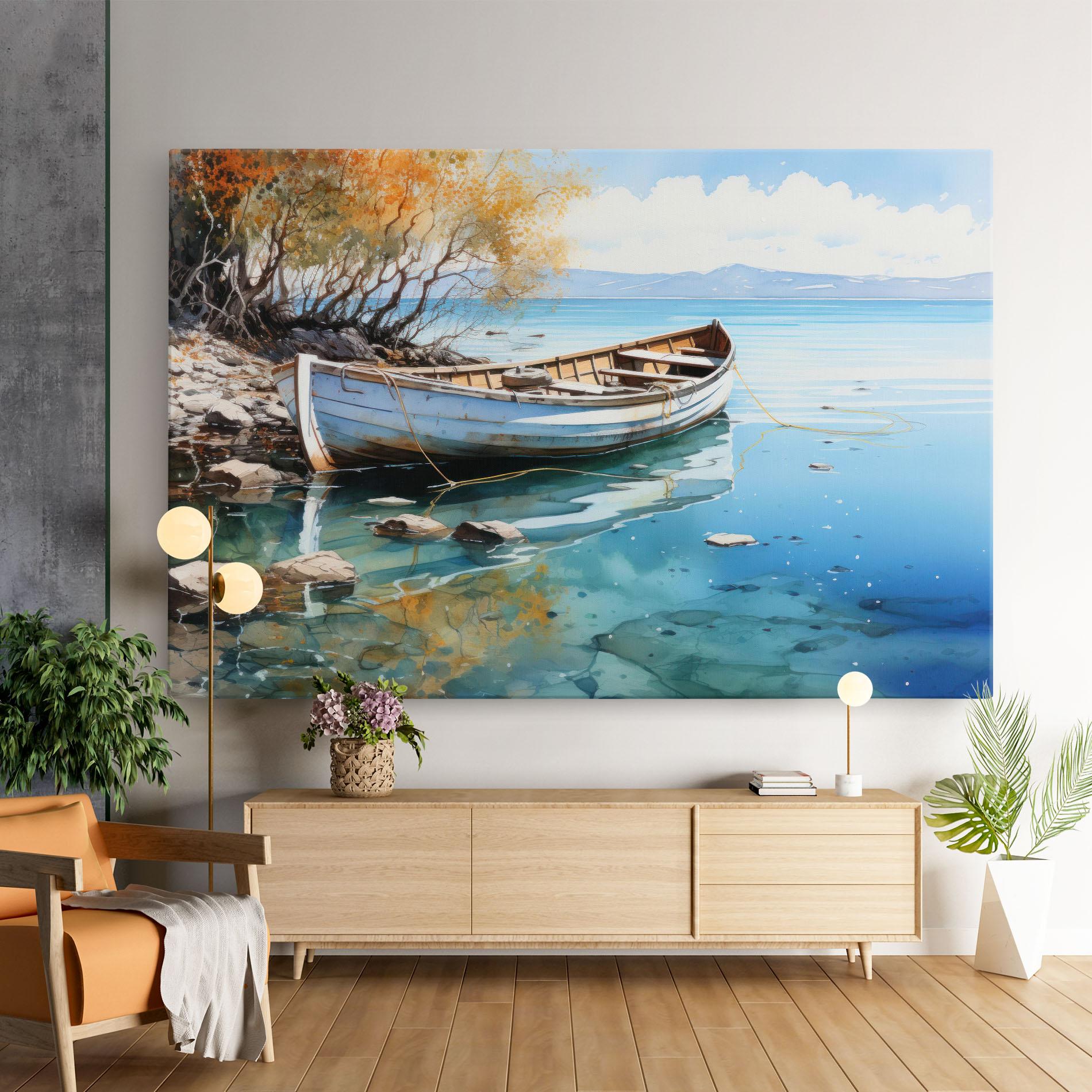 Obraz na Płótnie Sailing Boat mockup 9