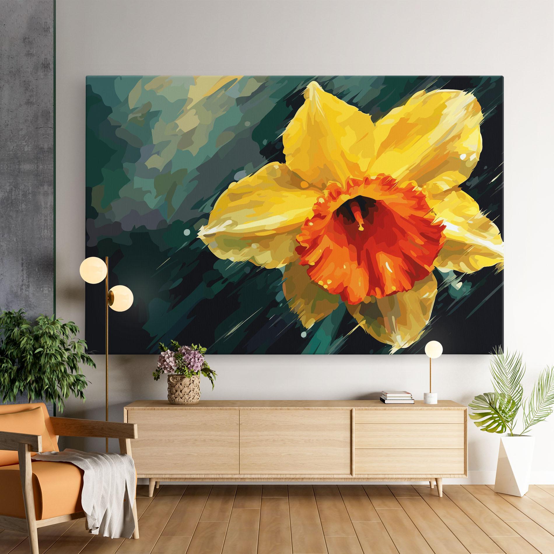 Obraz na Płótnie Yellow Flower Art mockup 9