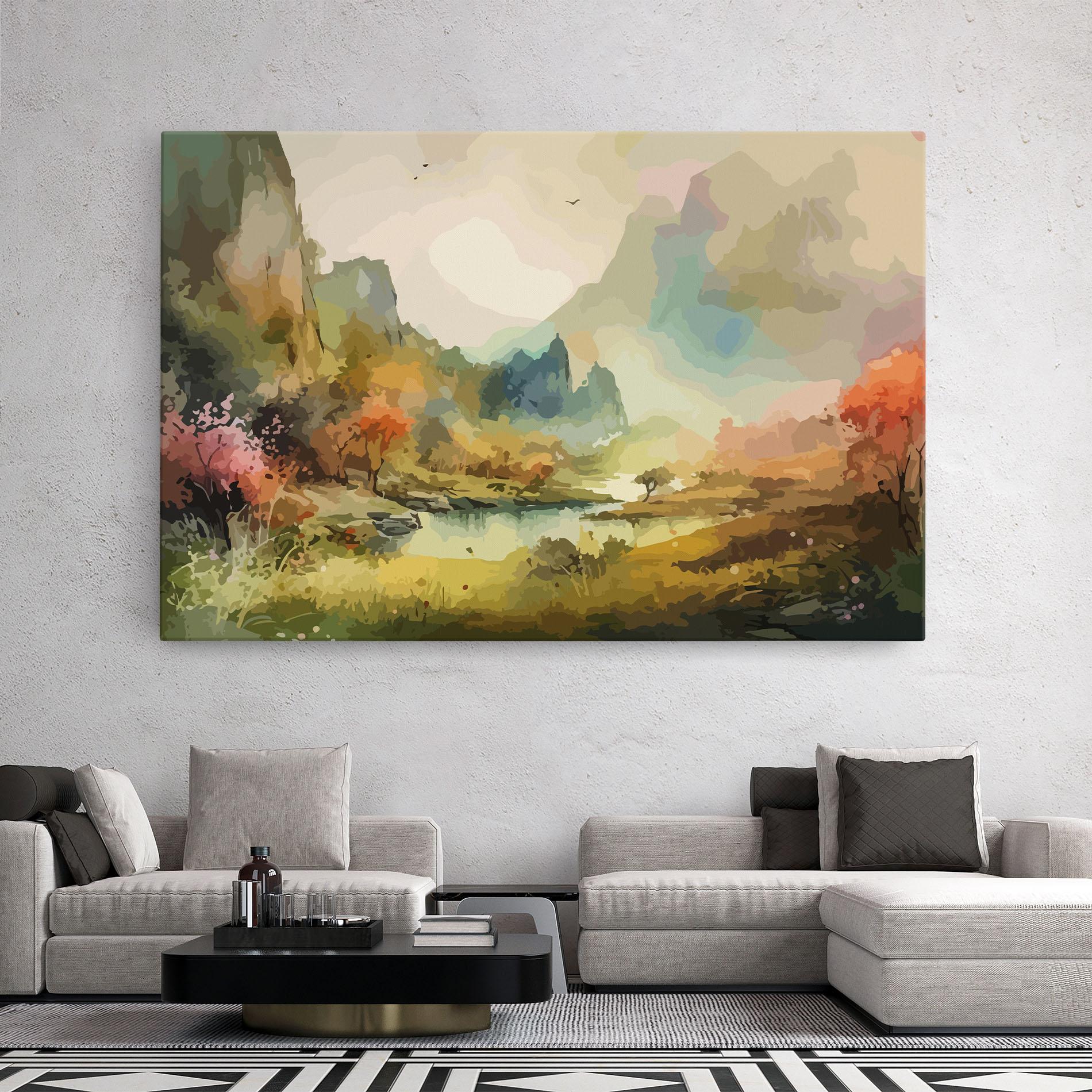 Obraz na Płótnie Nature Painting mockup 2