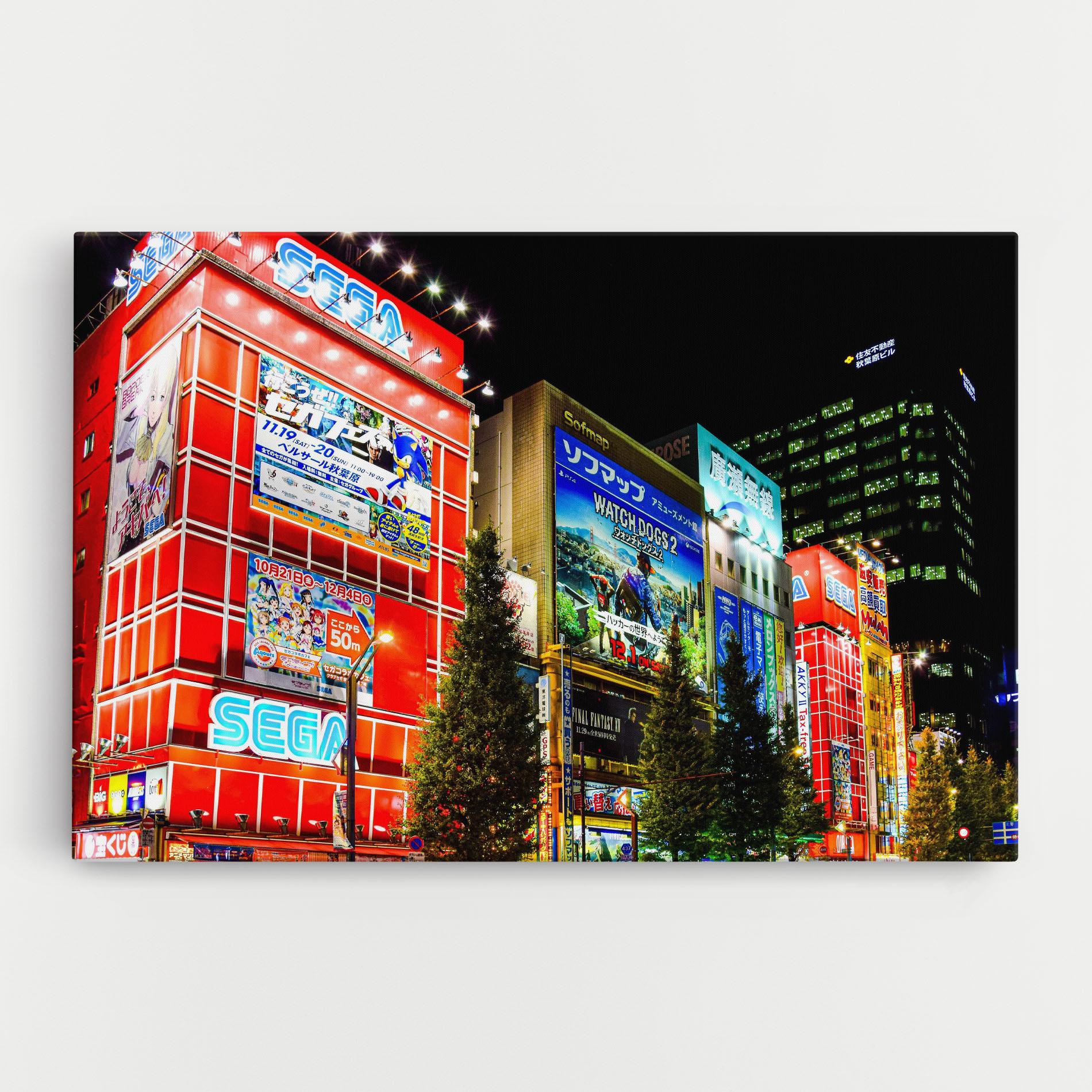 Obraz na Płótnie Akihabara Night mockup 0