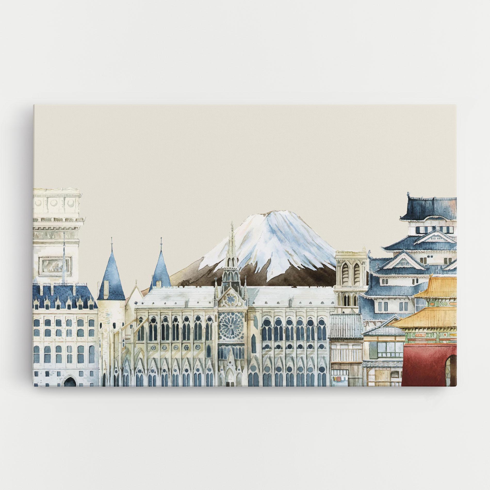 Obraz na Płótnie City Mix mockup 0