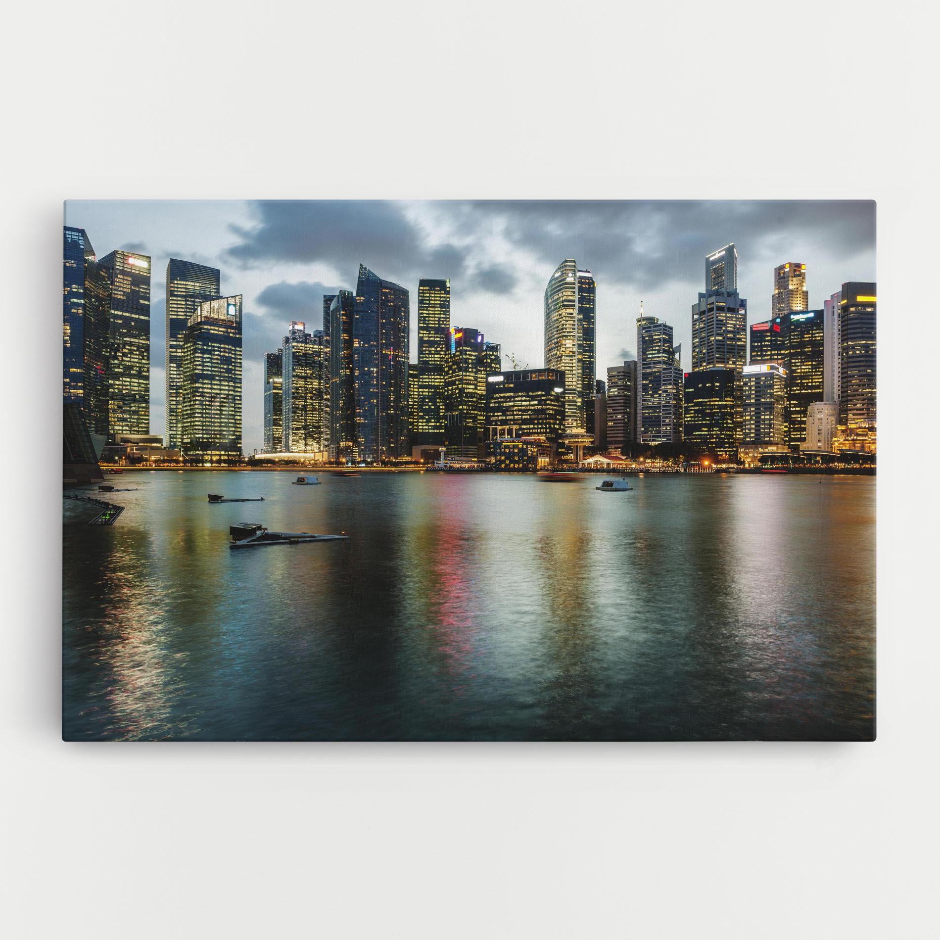 Obraz na Płótnie Singapore Skyline mockup 0