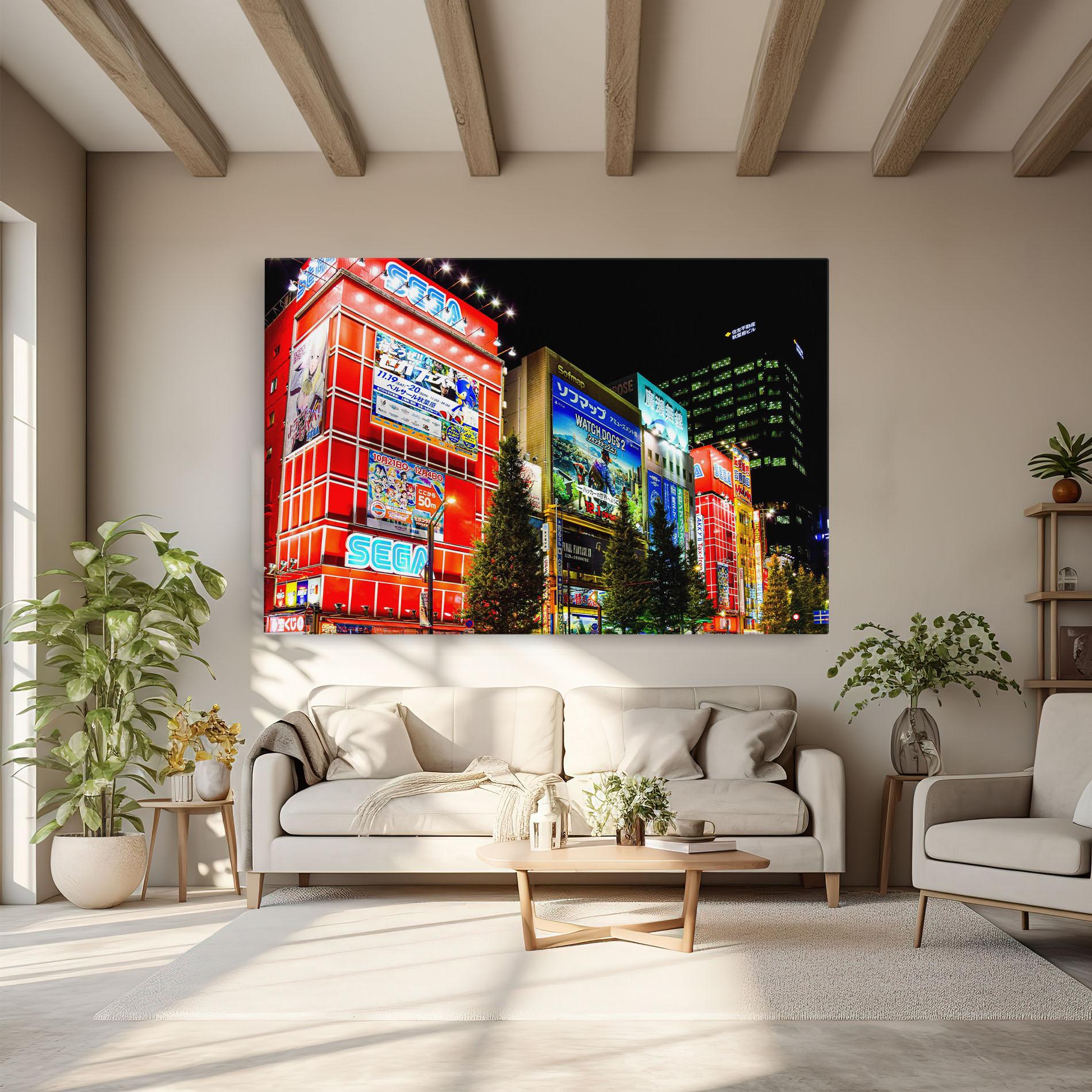 Obraz na Płótnie Akihabara Night mockup 6