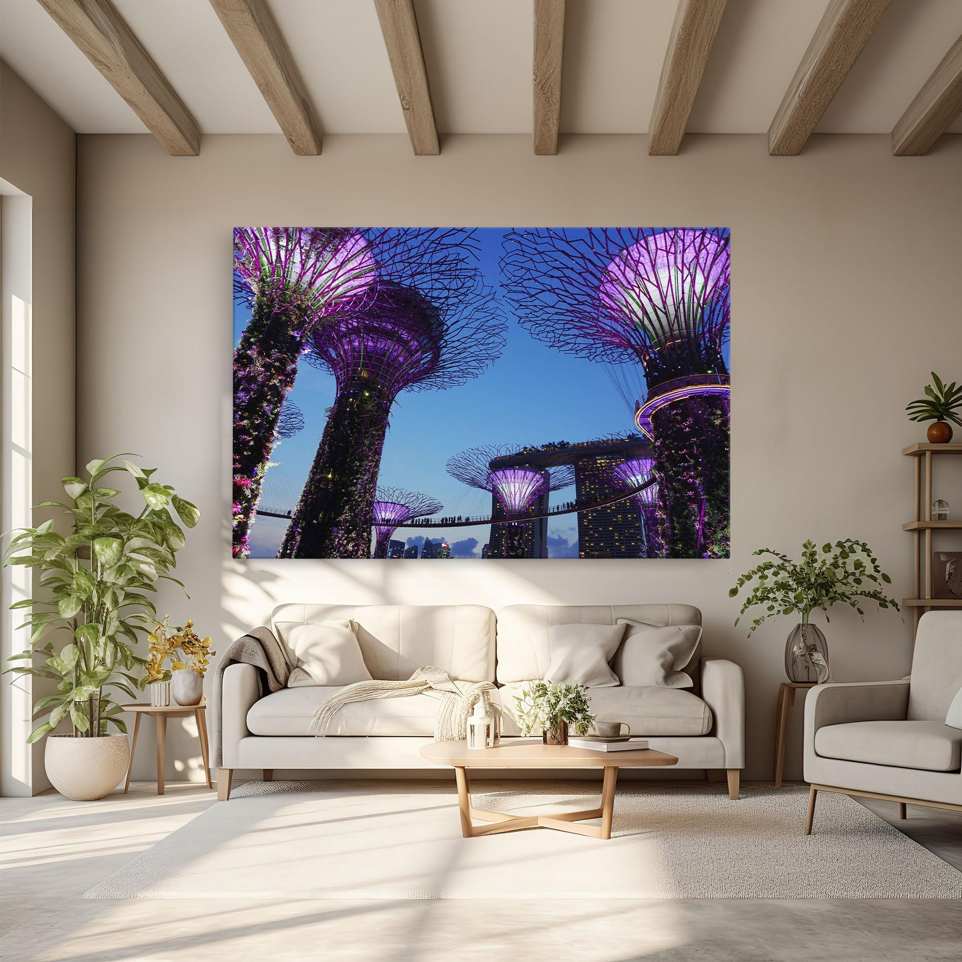 Obraz na Płótnie Gardens By The Bay mockup 6